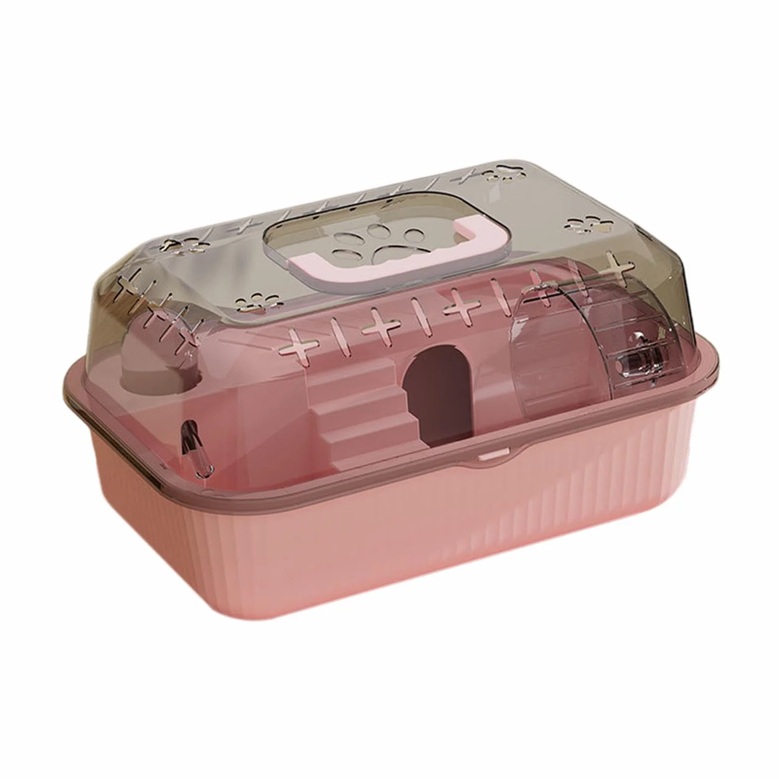 LOVIVER Petit conteneur pour Animaux de Compagnie, boîte de Transport pour Hamster, Cage Portable pour Rongeurs