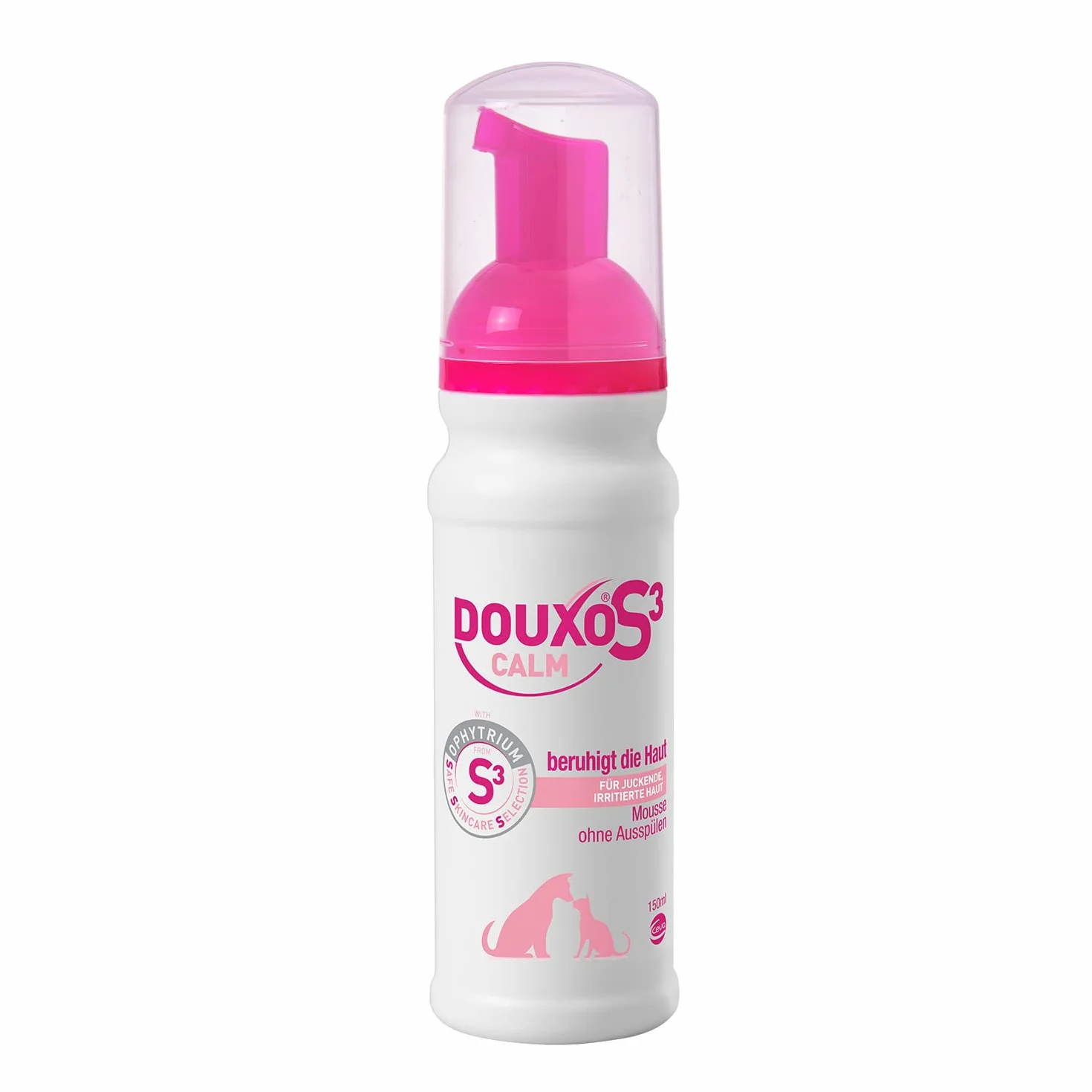 DOUXO S3 Calm Mousse pour chiens et chats - Hygiène des peaux sensibles - 150 ml