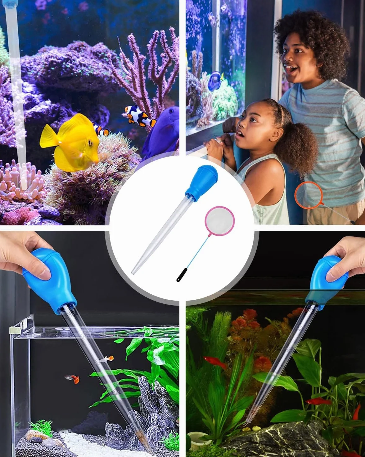 Multifunction Pipette 30 ml 28.5 cm pour Aquarium Nourrir Poissons Tortues