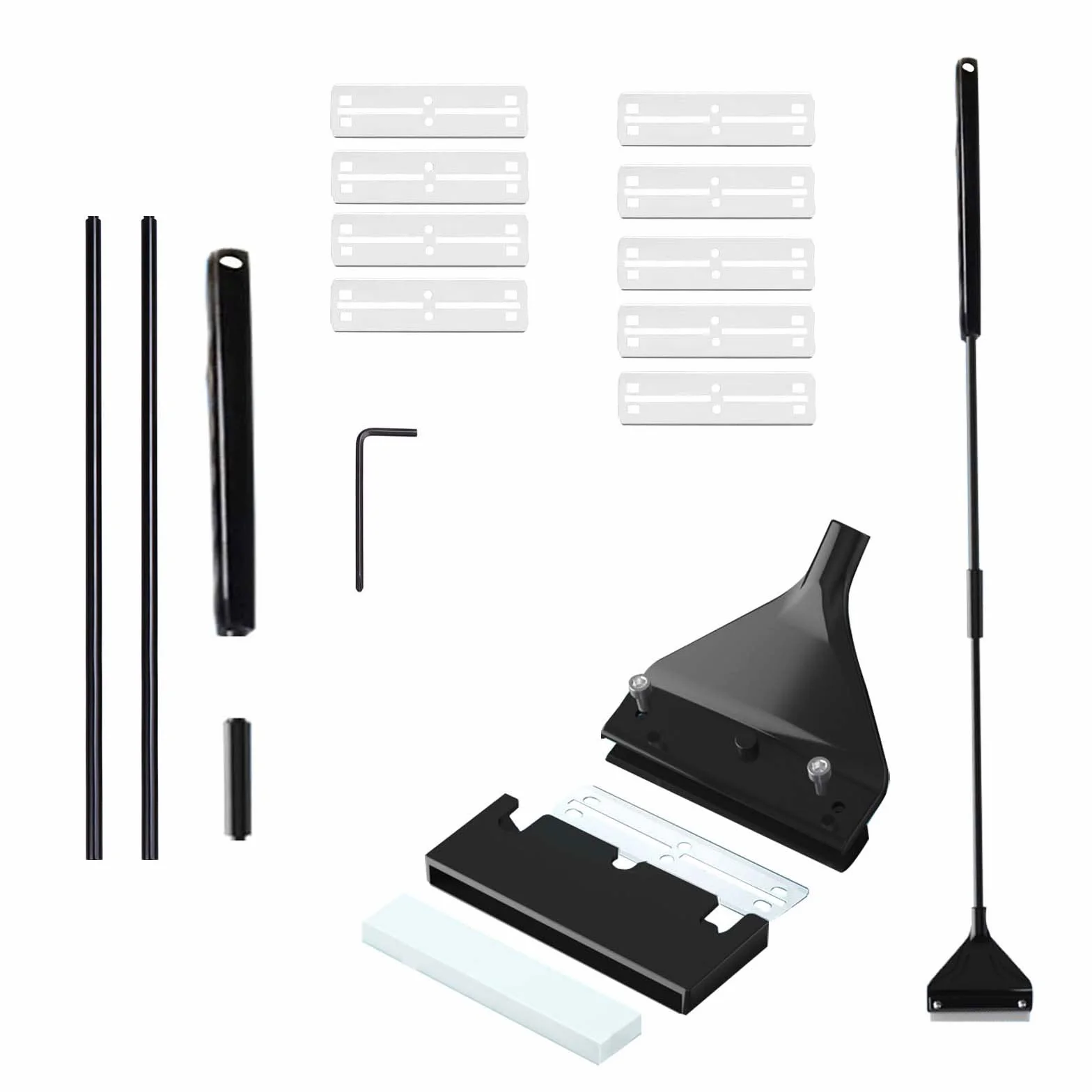 Grattoir Algues Aquarium 62 cm avec 10 Lames de Rechange