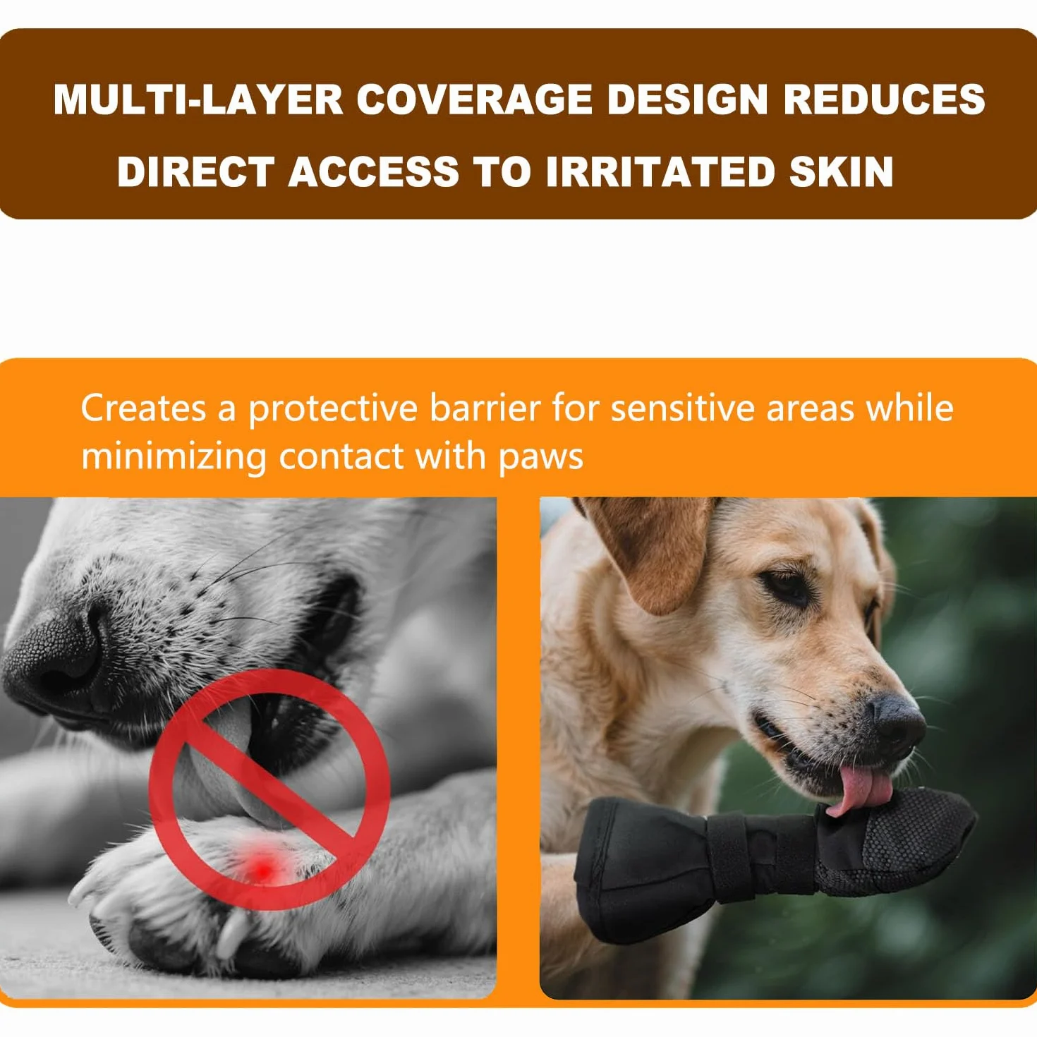Chaussette Chien de Protection et Récupération, Botte pour Pattes Plaie, Taille S