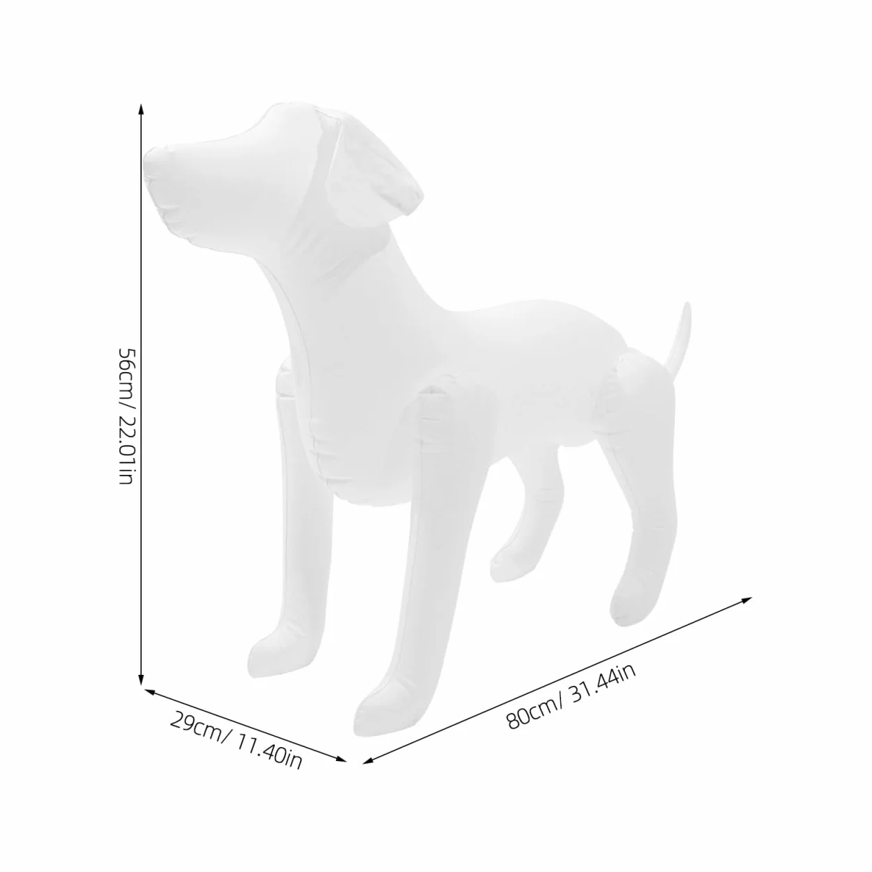 Mannequin gonflable pour chien en PVC iplusmile