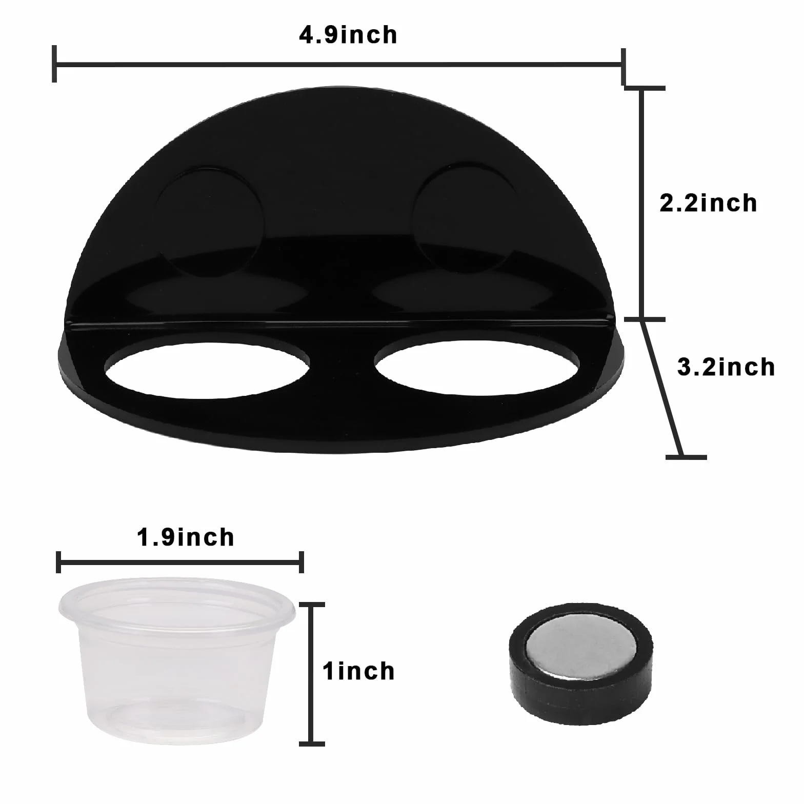 DERNORD Gecko Gamelle magnétique lot de 6 gamelles plastique nourriture reptiles tortues caméléons