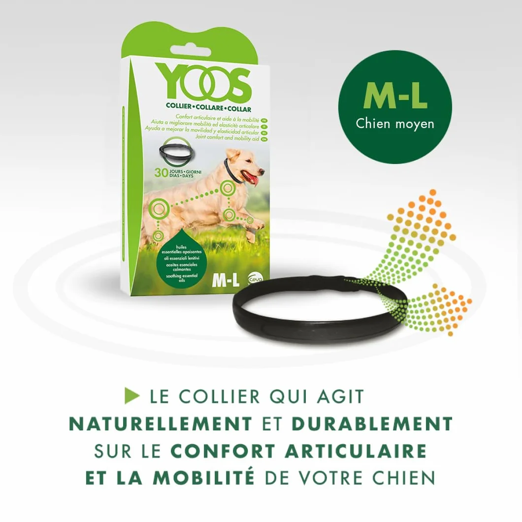 Ceva Yoos Confort Articulaire et Mobilité Collier (70cm) Taille m/l Chien >10kg