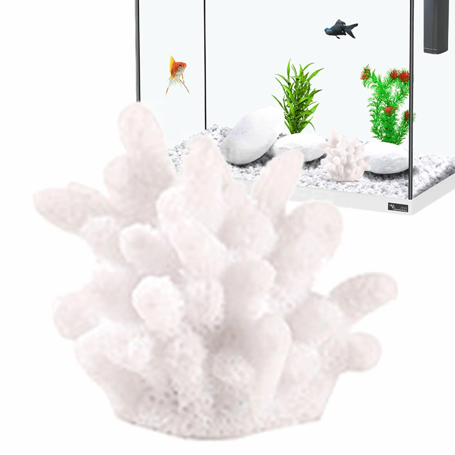 Ornements artificiels de décoration de corail pour aquarium - Petit décor de poissons de corail