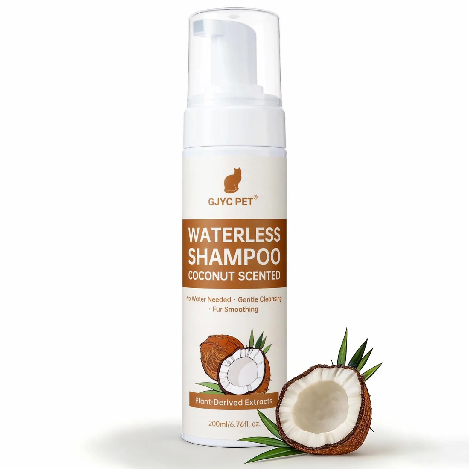 Shampoing Sec pour Chats 200 ML Parfum Noix de Coco pH Neutre