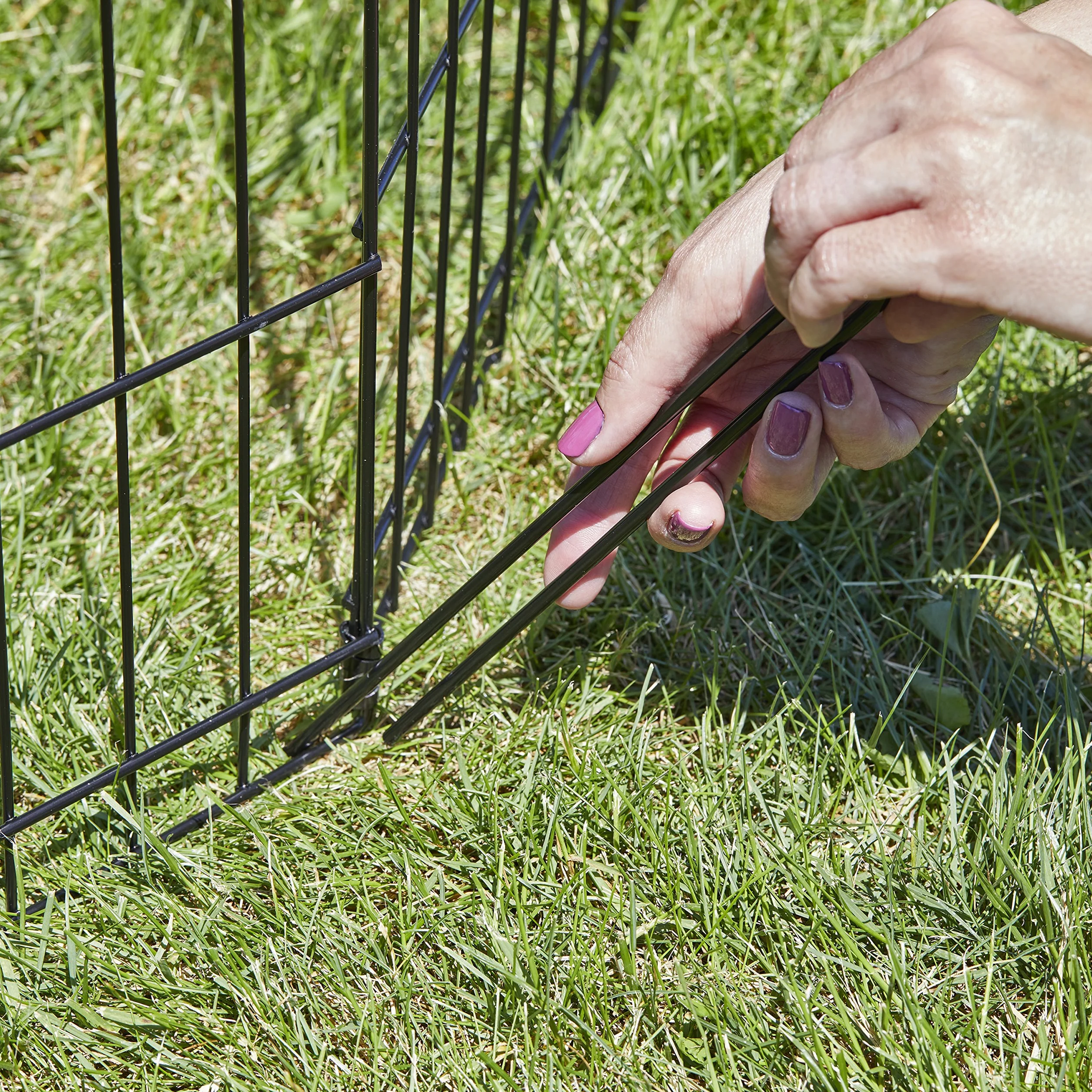 MidWest Homes for Pets Cage d'exercice Parc pour Chien 550-24 60,96 cm x 60,96 cm Noir