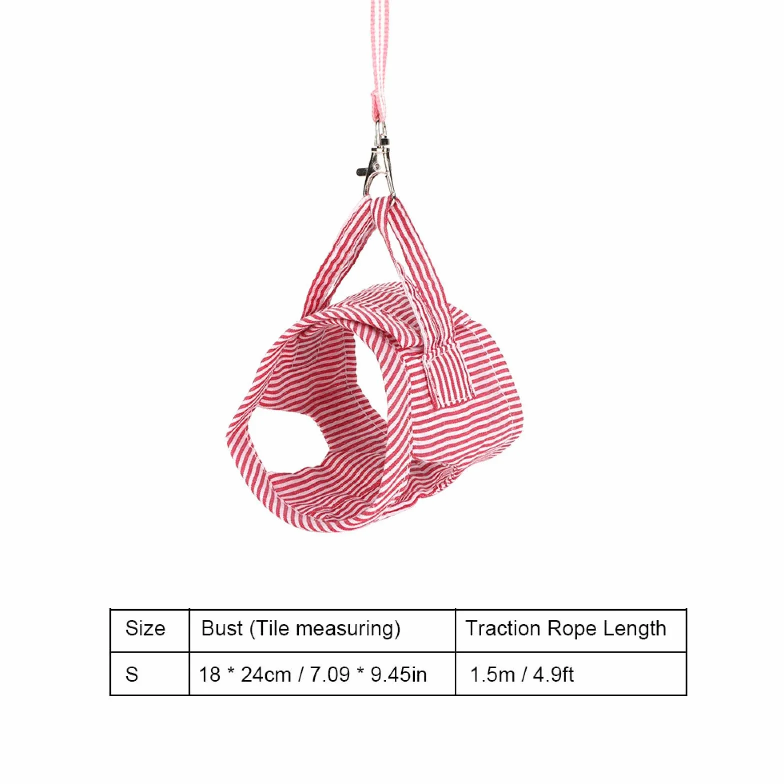 Harnais et Laisse pour Cochon d'Inde, Petits Animaux, Rouge, Taille S