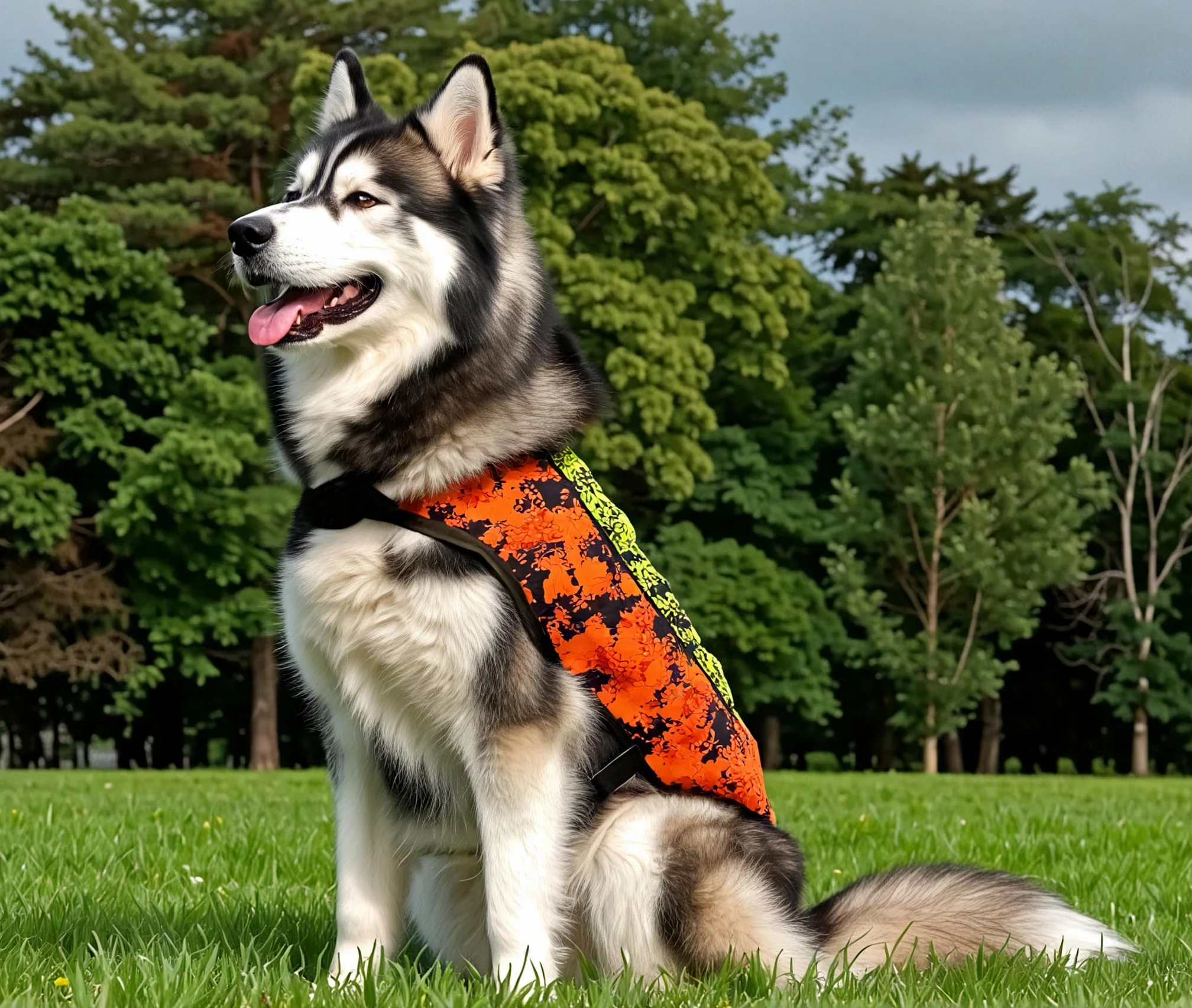 Gilet de Chasse Camouflage Haute Visibilité pour Chien