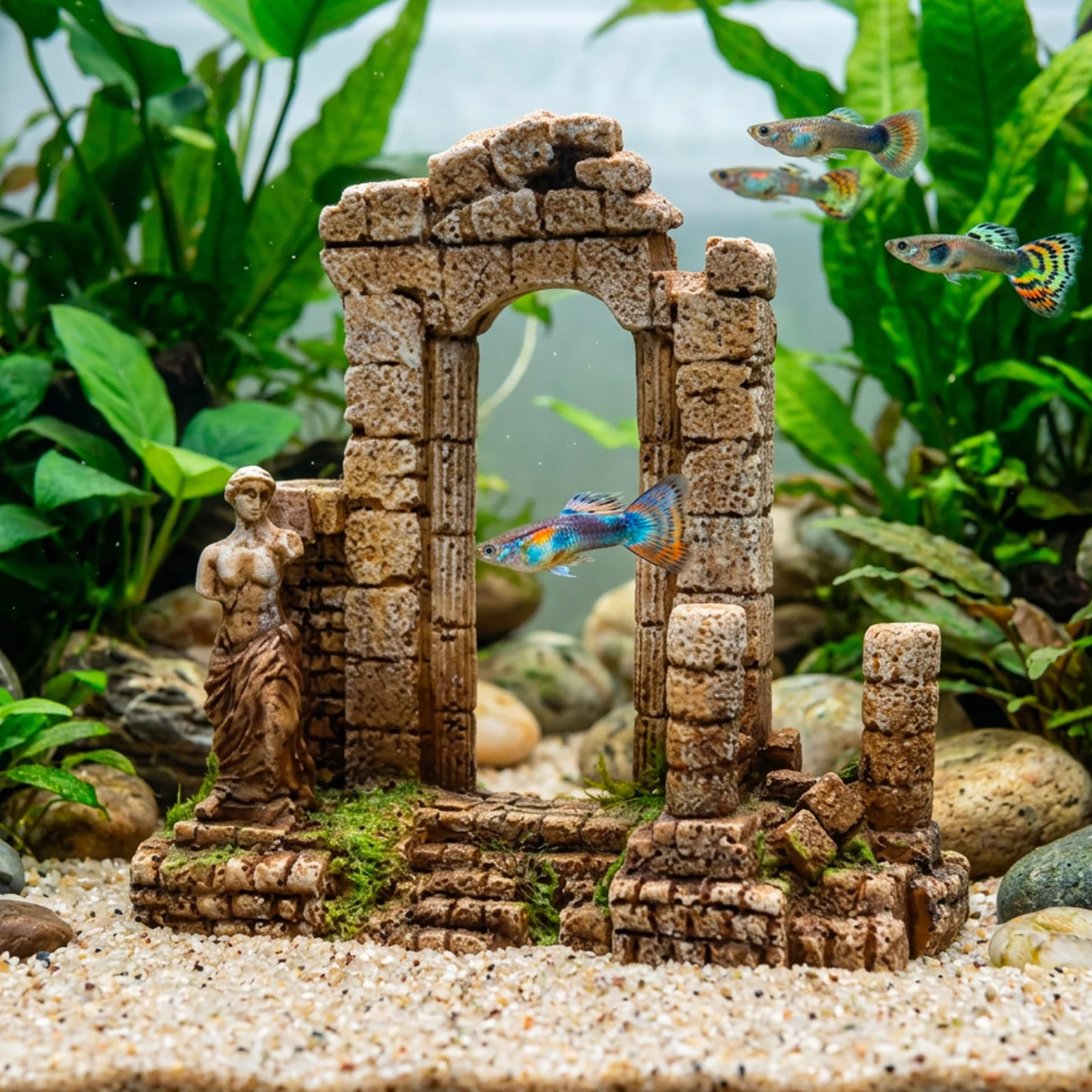 Amtra Wave Arche Grec Objet d'Ornement pour Aquariophilie