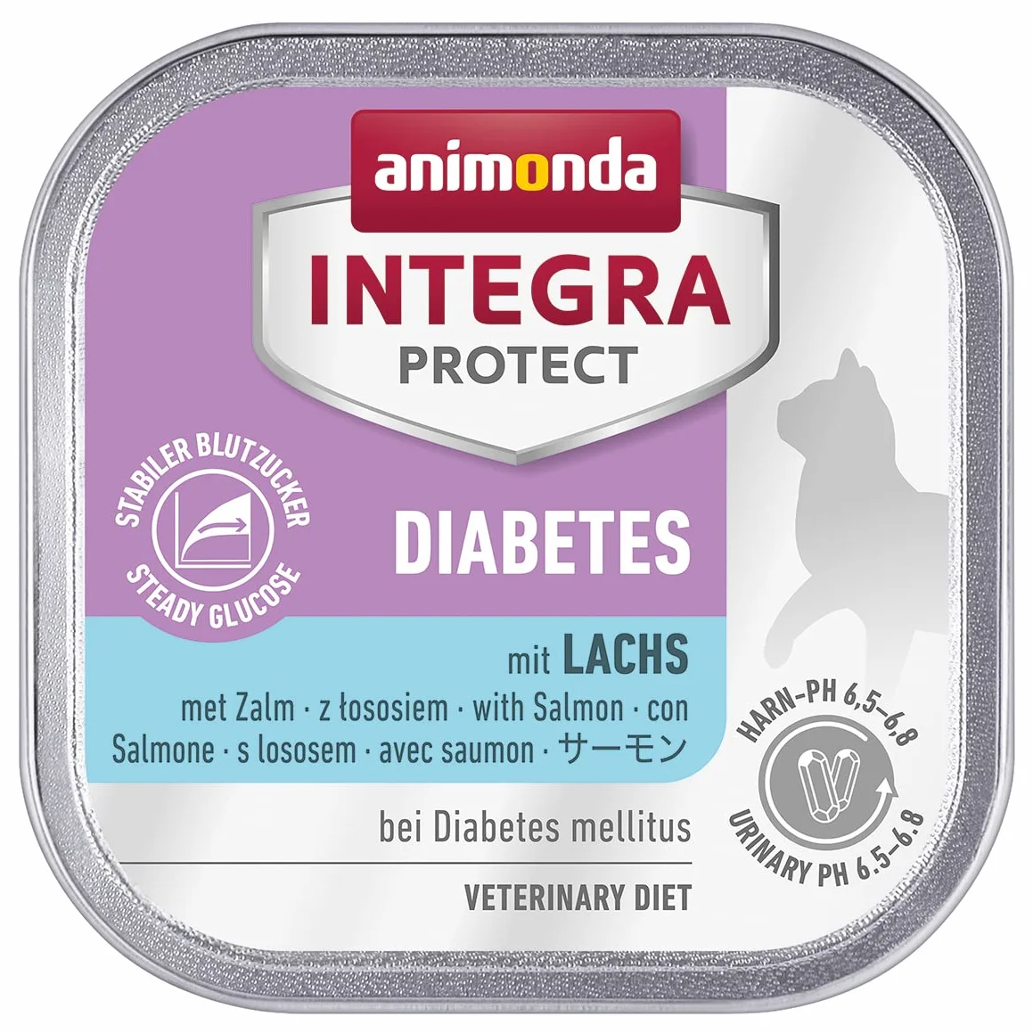 Animonda Integra Protect Diabetes nourriture humide pour chat diabétique au saumon 16 x 100 g