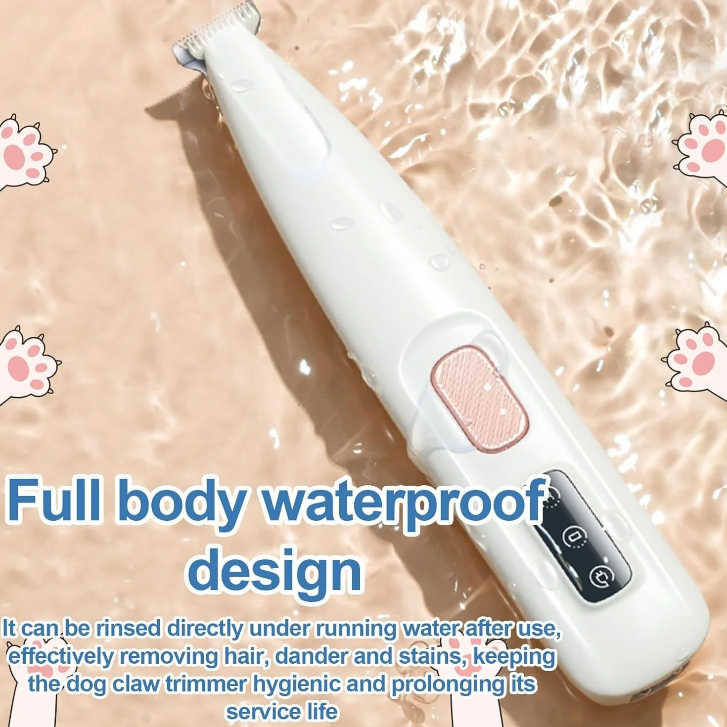 Patounet Tondeuse Pour Chat Électrique Ultra-Silencieuse Lames Hypoallergéniques Rechargeable