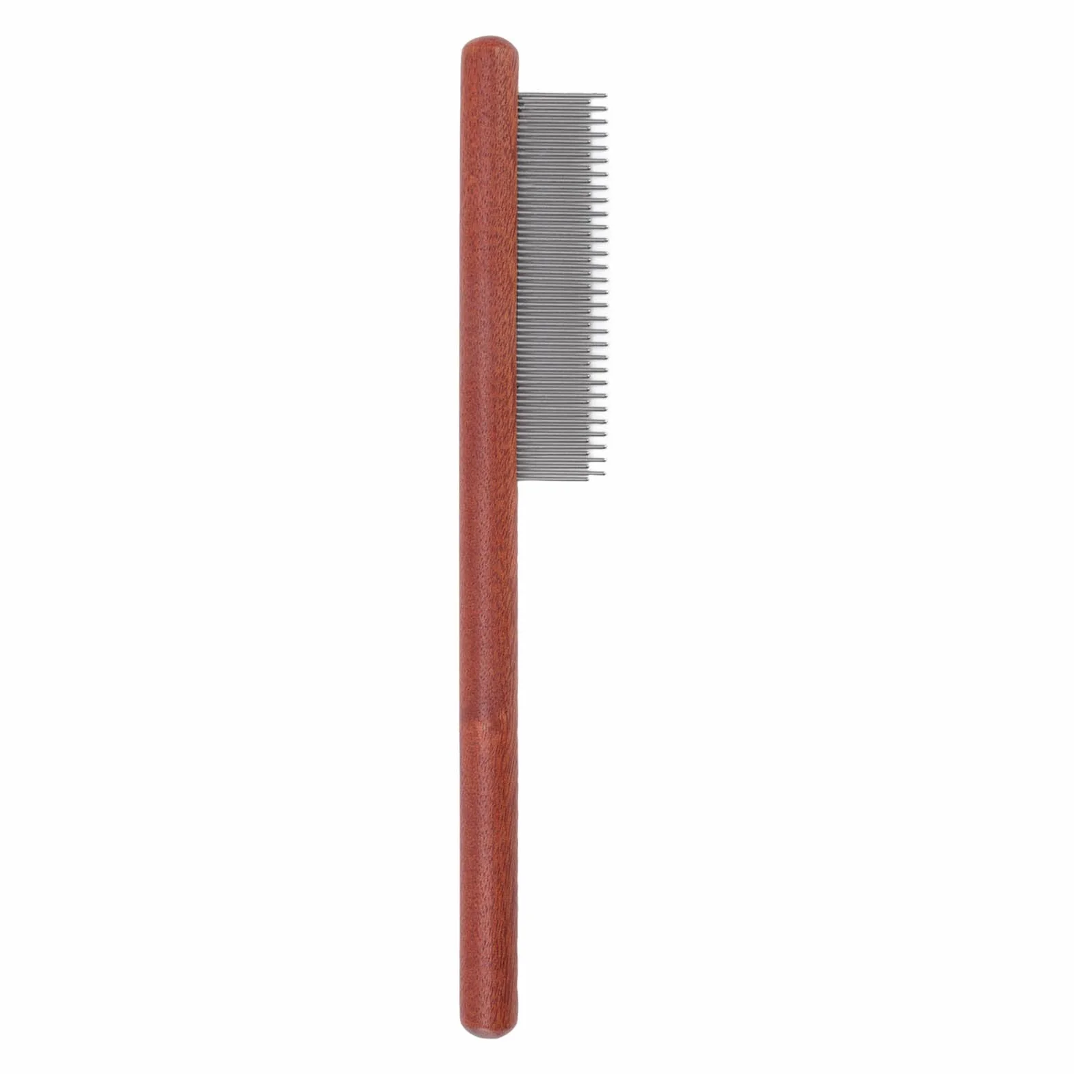 Peigne Anti-puces Acier Inoxydable 2 en 1 pour Animaux de Compagnie Chiens à Poils Longs
