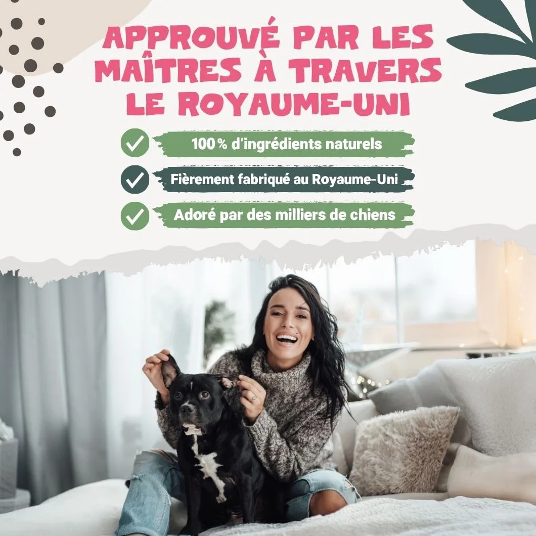 Pets Purest Oreilles de Lapin avec Fourrure pour Chiens, Chiots & Seniors - Friandise à Mâcher 100% Naturelles, Séchées à l'Air, pour Les Aliments Crus et Les Régimes Hypoallergéniques sans Céréales.