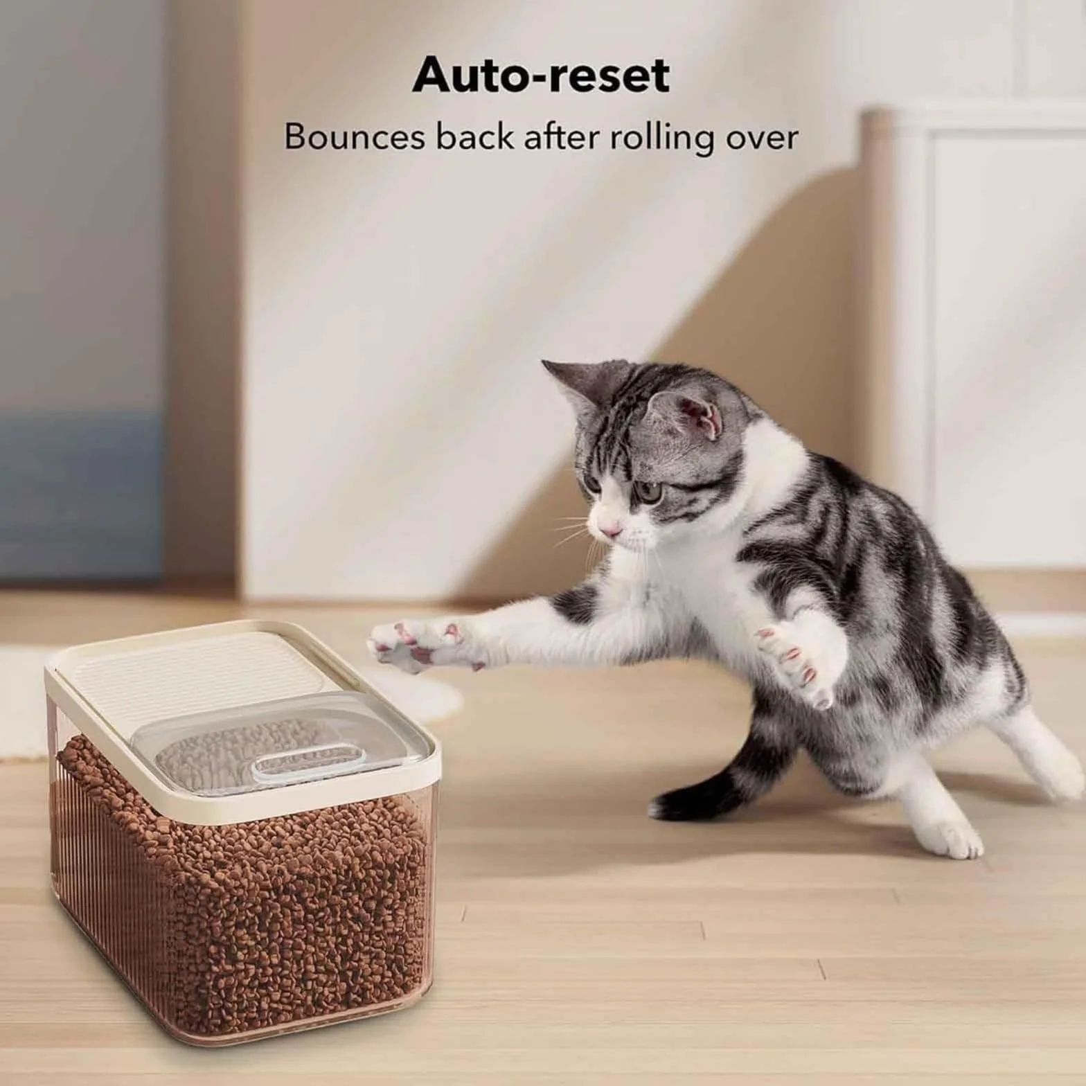 Boite Pour Animaux En Plastique,Capacité 8Kg, Rangement HerméTique Anti-Odeurs, Conteneur Croquettes Chien Et Chats,Pour Aliments, Nourriture Animaux De Compagnie,31X22.3X21CM