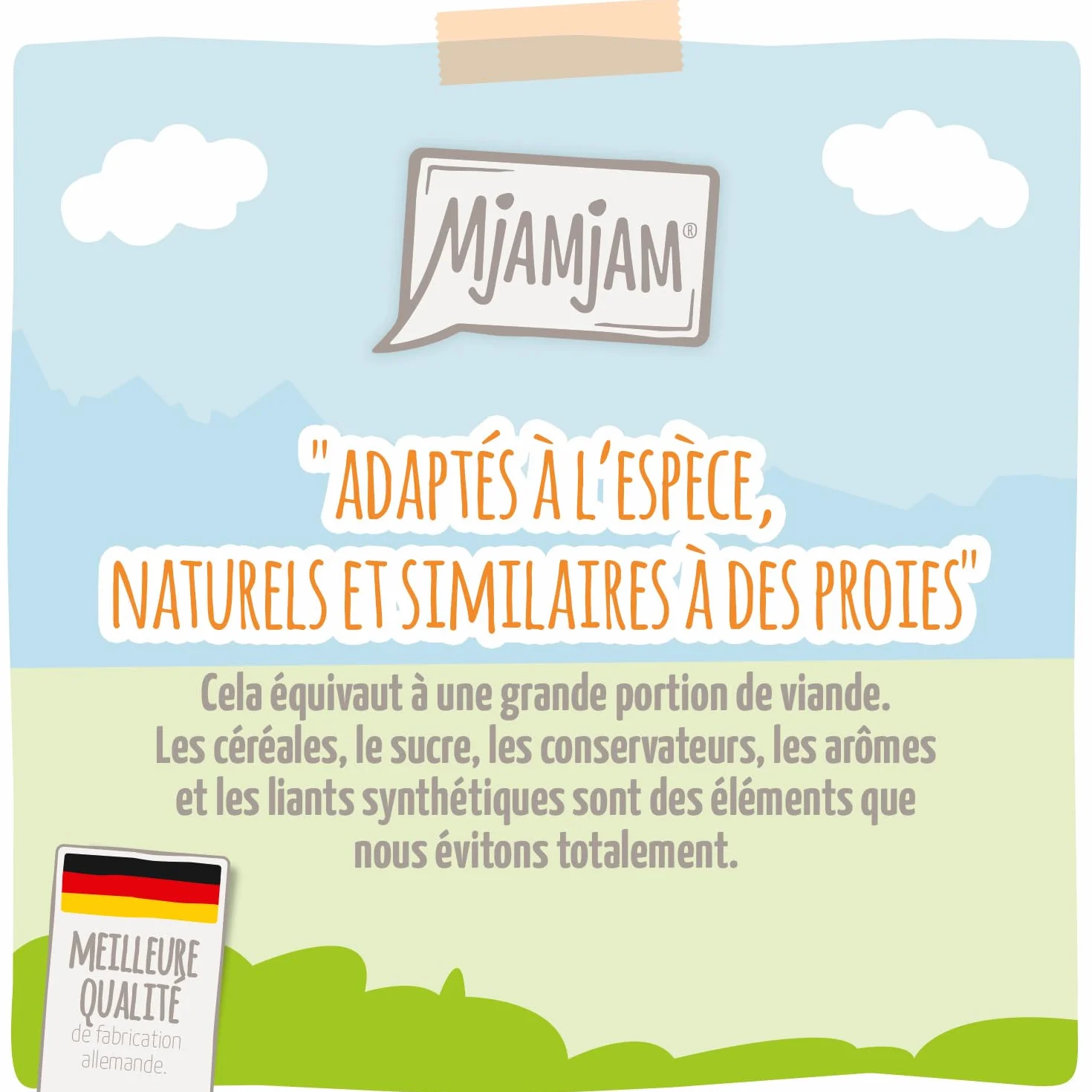 MjAMjAM nourriture humide pour chats poulet carottes 6 x 200 g sans céréales