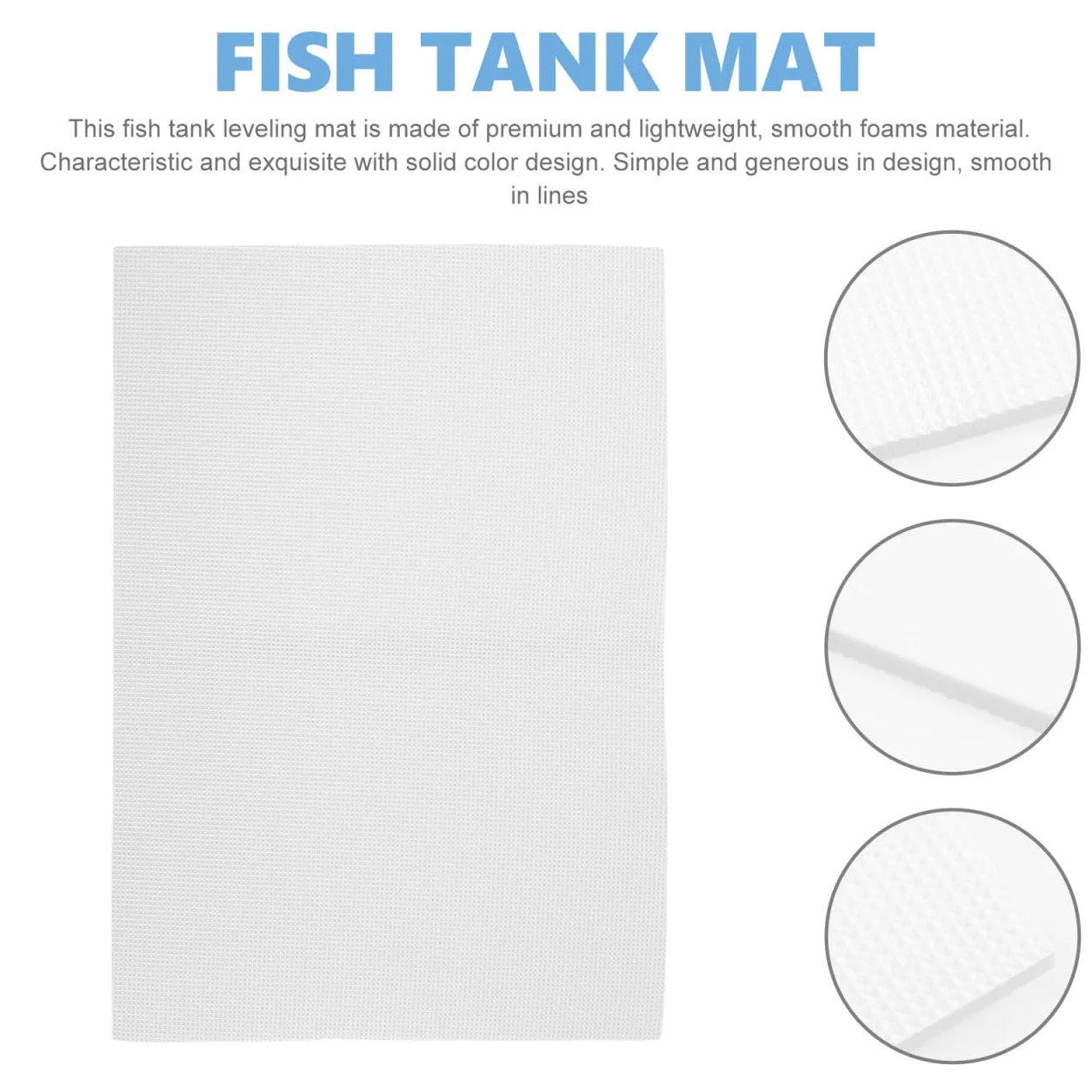 LIOOBO Tapis d'aquarium antidérapant 120 x 60 cm – Mousse de compensation absorbant les chocs