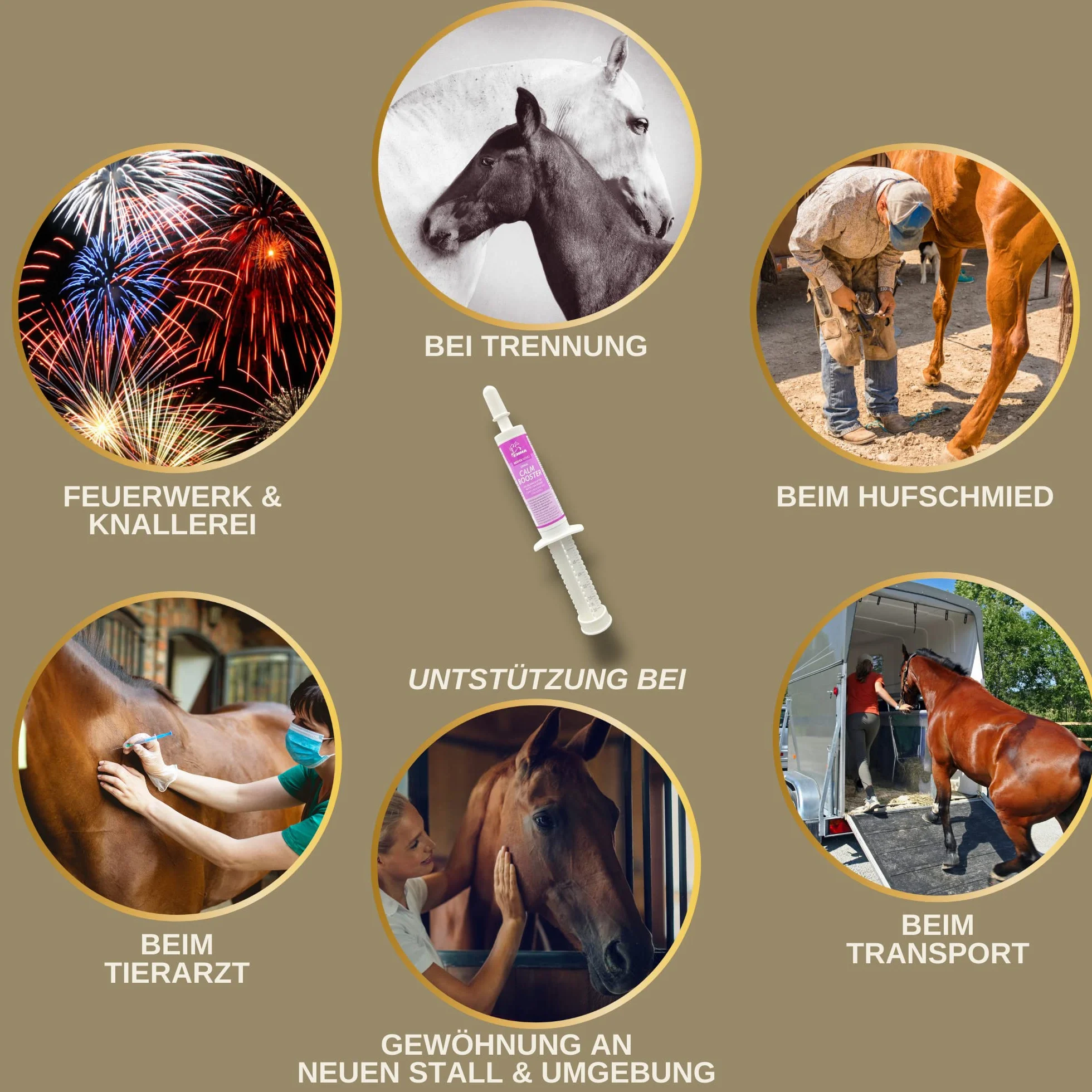 Magnésium Cheval 2 * 30ml Pâte calmante pour Chevaux Calm Relax Booster I Anti-Stress calmant nerveux L-tryptophane I en Cas d'anxiété Transport I Pâte de magnésium sérénité Cheval nerveux Haute Dose