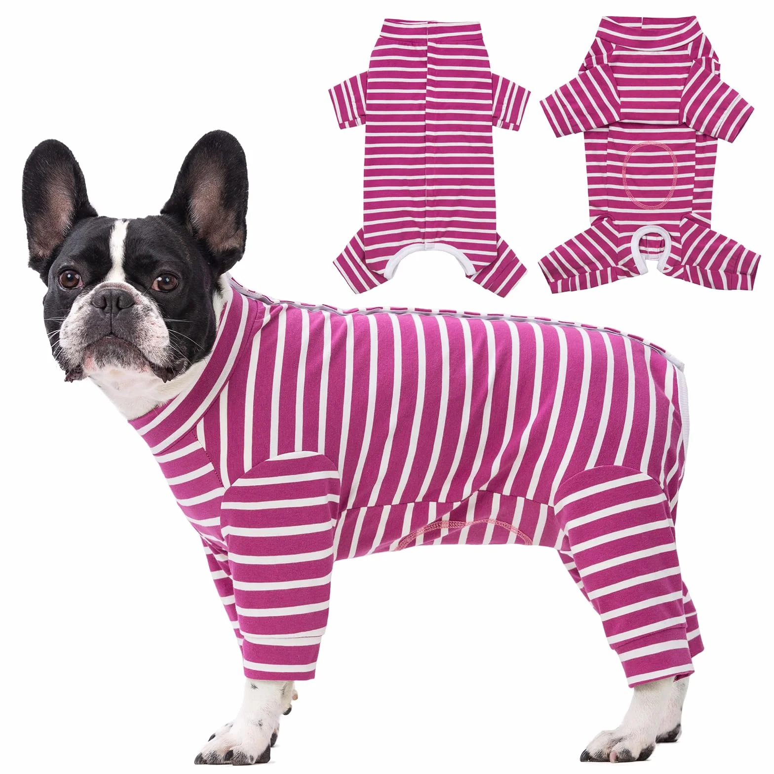 Pyjama Anti-fuite pour Chien à Manches Longues - Protection des Plaies Après Opération - Corps Chirurgical pour Chiot et Castration