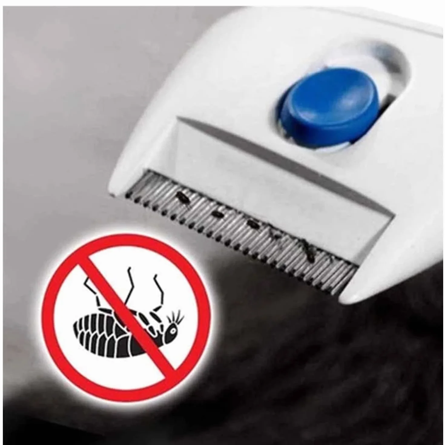 FANDE Peigne à puces électrique pour Chien et Chat - Brosse anti-poux et tiques