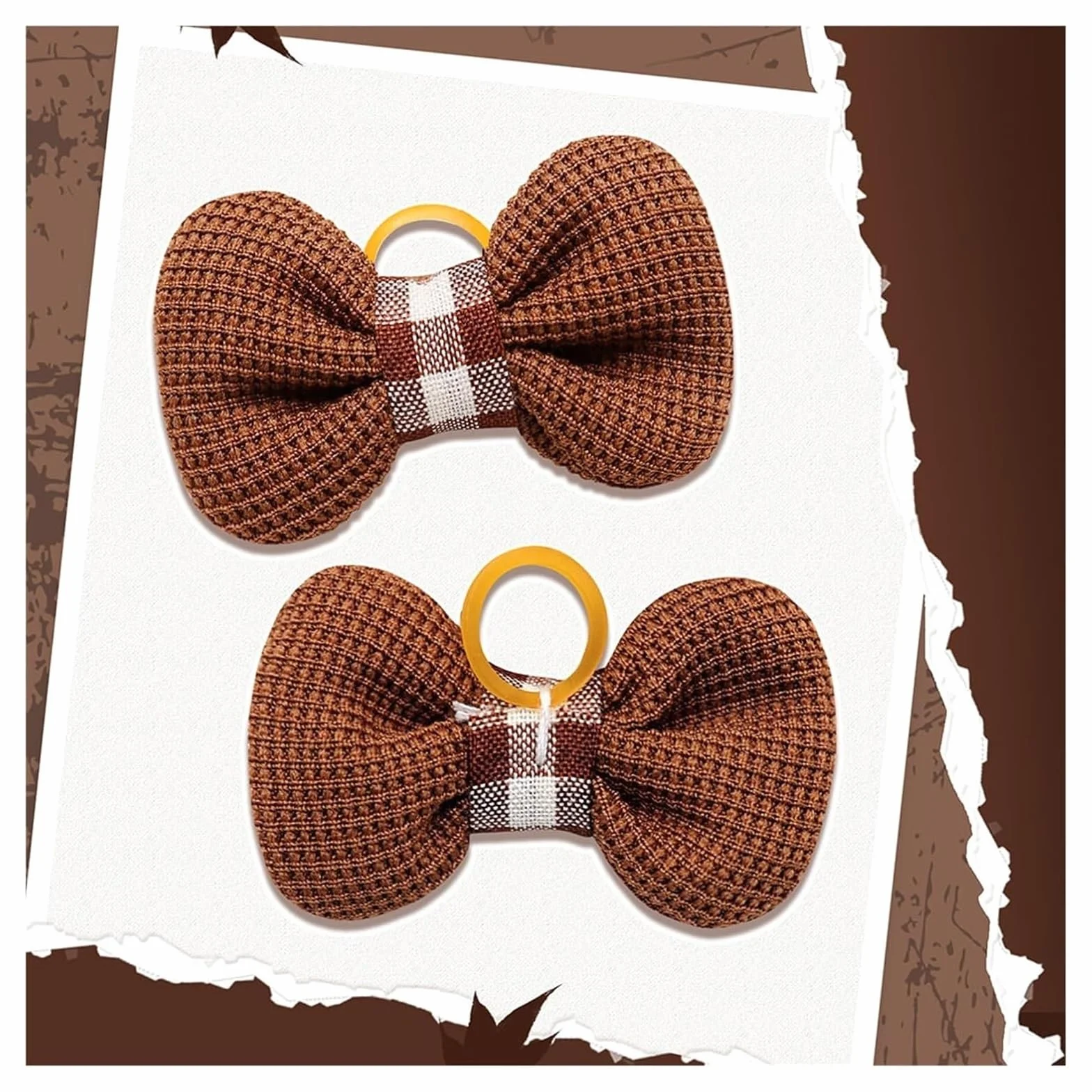 Pinces à cheveux for chien, nœuds de cheveux de chien 10 pièces nœuds de cheveux de chien bandes de caoutchouc for animaux de compagnie petit chien chat nœud papillon chiens mignons nœuds for chiens t