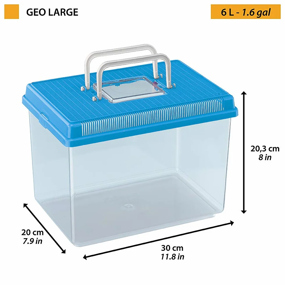 Ferplast Aquarium Geo Large Bac 6 L 30 x 20 x H 20,3 cm Bleu