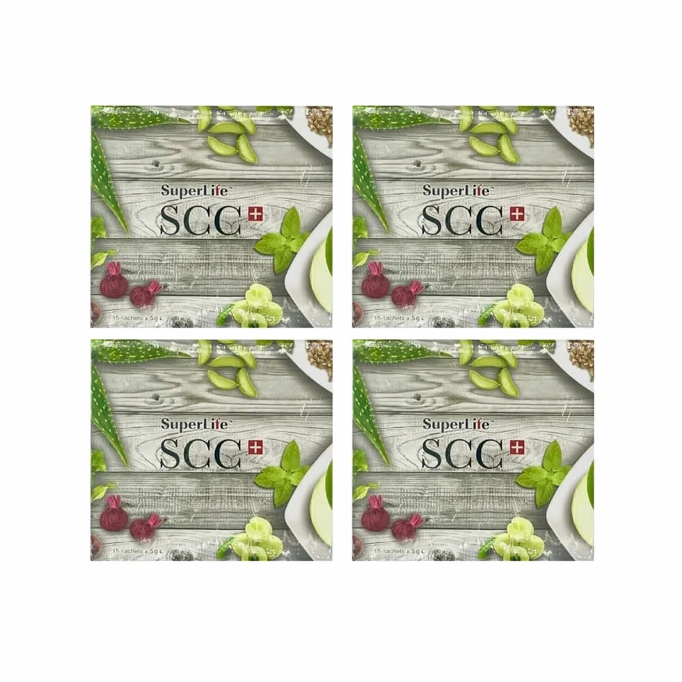 Super Life SCC+ Boîtes de 15 sachets de 5 g Lot de 4