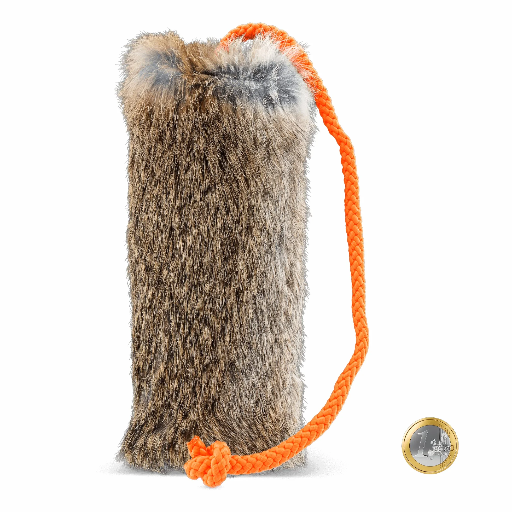 Firedog Mangeoire avec fourrure de lapin véritable avec fermeture éclair et intérieur imperméable