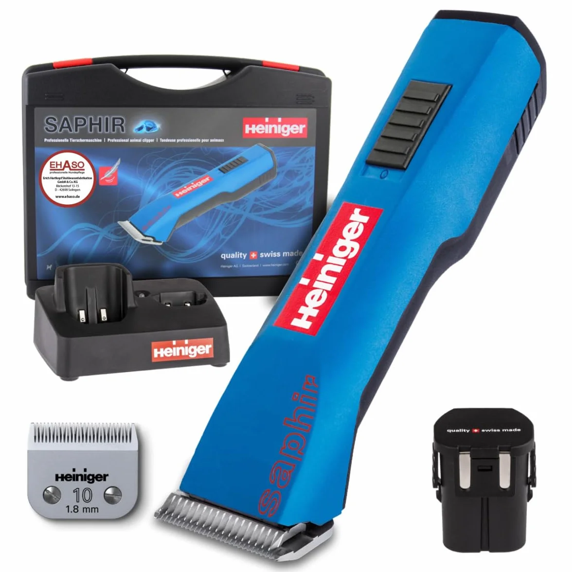HEINIGER Saphir Bleue Tondeuse sans Fil