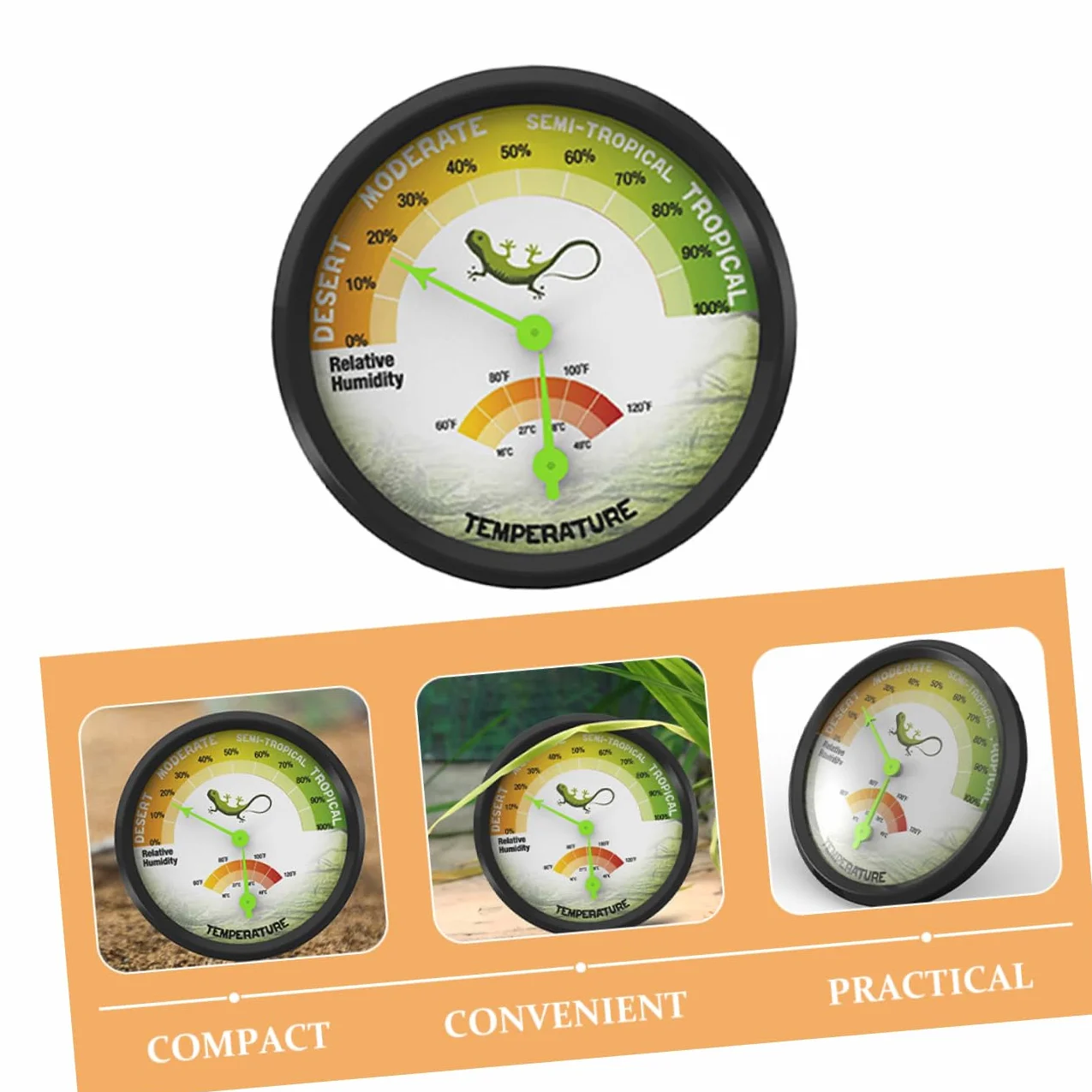 Thermomètre Et Hygromètre Double Pour Terrarium De Reptiles Appareil De Mesure De Température Et Humidité Pour Vivariums Et Couveuses Mini Thermomètre Pratique