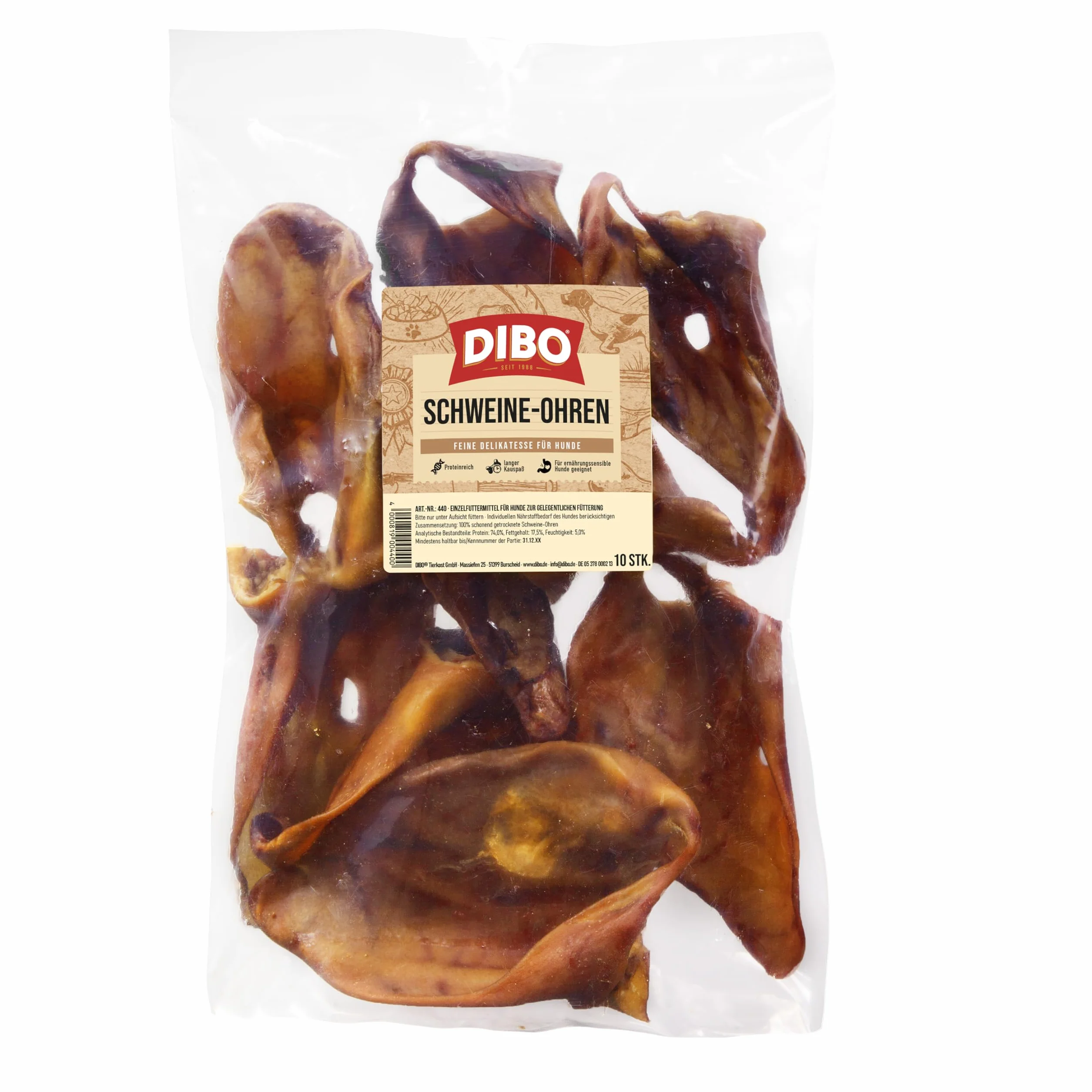 DIBO Lot de 10 Friandises Naturelles pour Chien sans Produits Chimiques