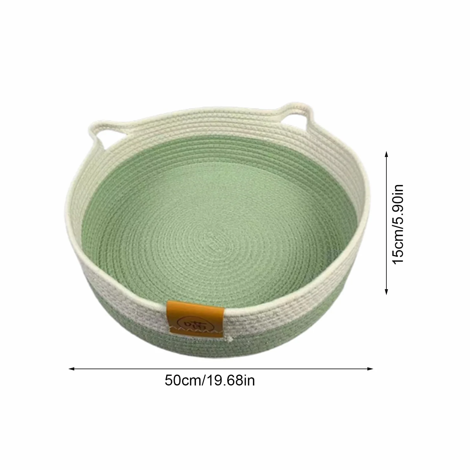 Panier Rond pour Chat Nid Tissé en Corde De Coton | Lit Et Panier Adorable Pour Chaton Et Chat Pour Chaton Lapin Petit Chien Jouet Stockage De Snack Intérieur Chambre Salon
