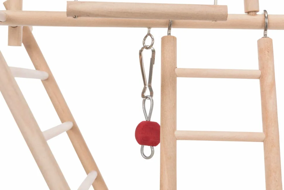 Trixie Place de Jeux en Bois pour Perruches Canaris 44 × 44 × 16 cm