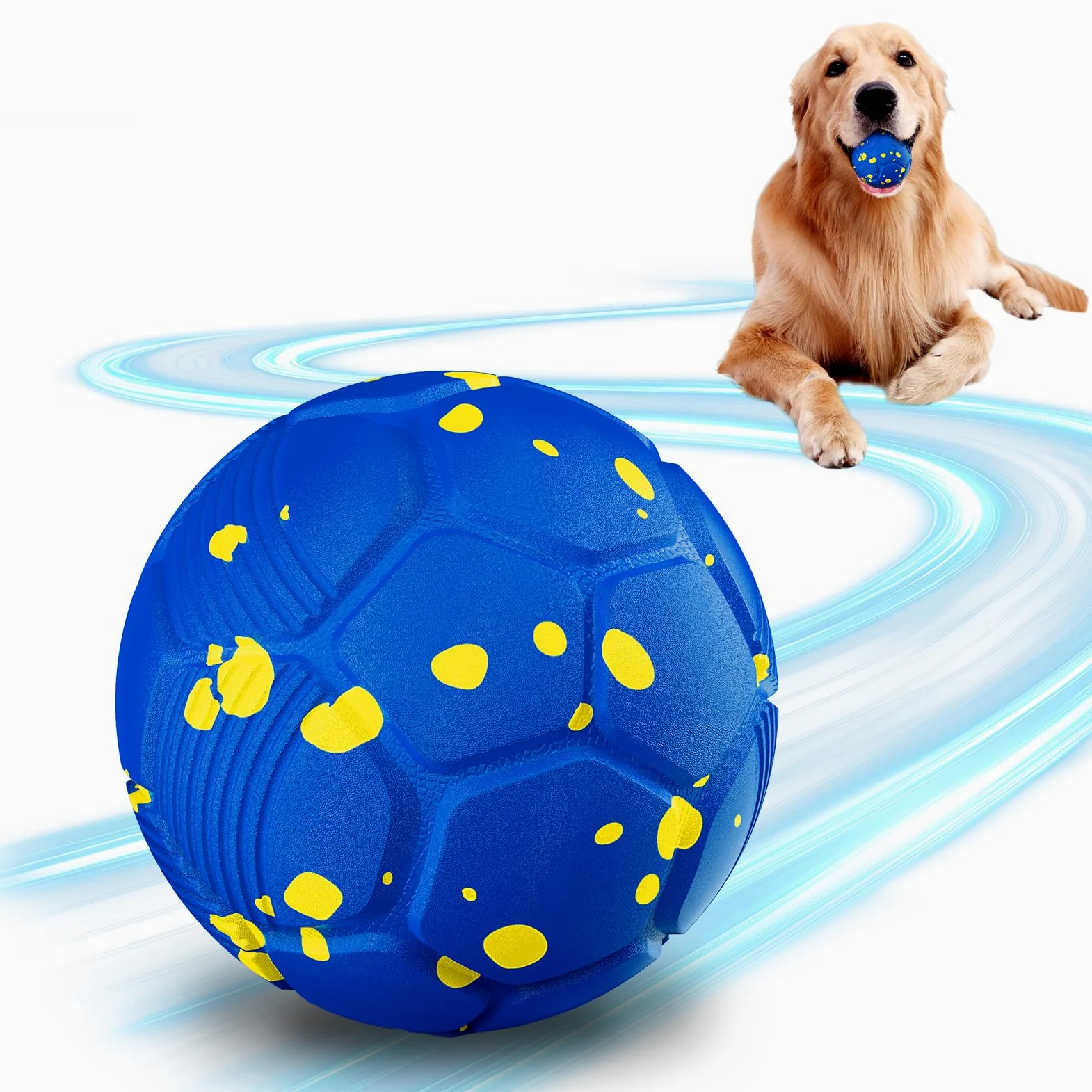 Balles interactives pour chien pour l'ennui, jouet rotatif auto-mobile pour chien, jouet intelligent et amusant pour chiens de petite, moyenne et grande taille, intérieur et extérieur