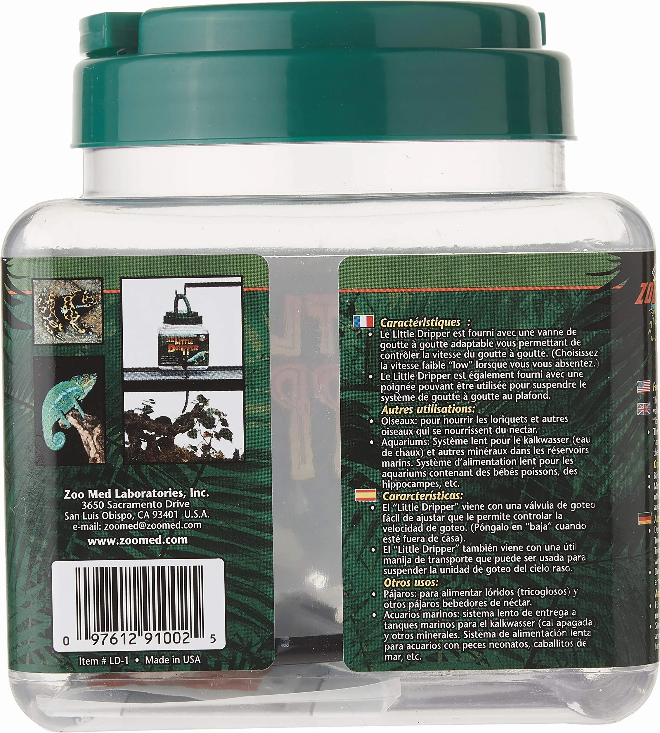 Zoo Med The Little Dripper Valve d’Ecoulement pour Reptile Amphibien