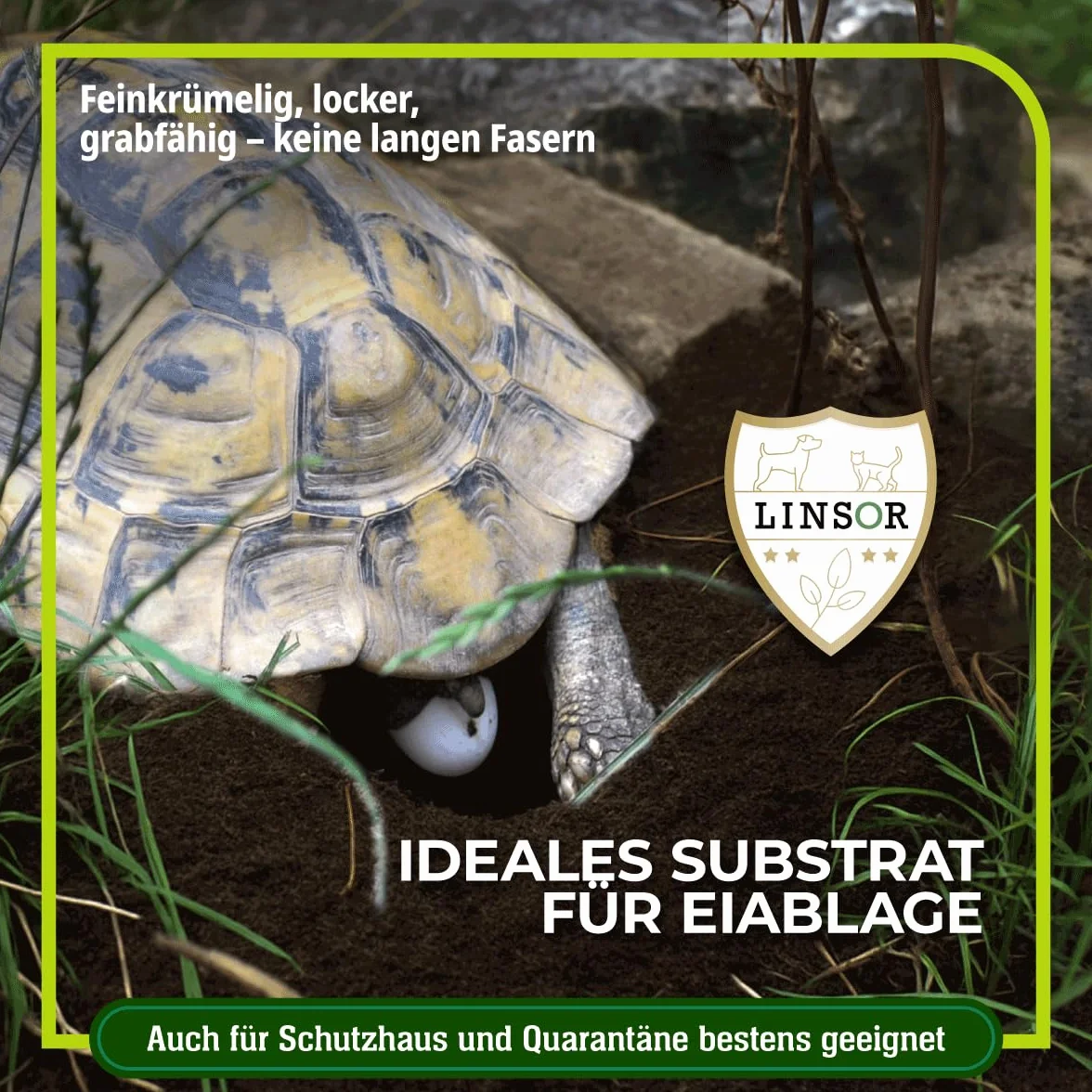 Substrat pour tortues 50 L – terre naturelle sans engrais, à grain fin et creusable