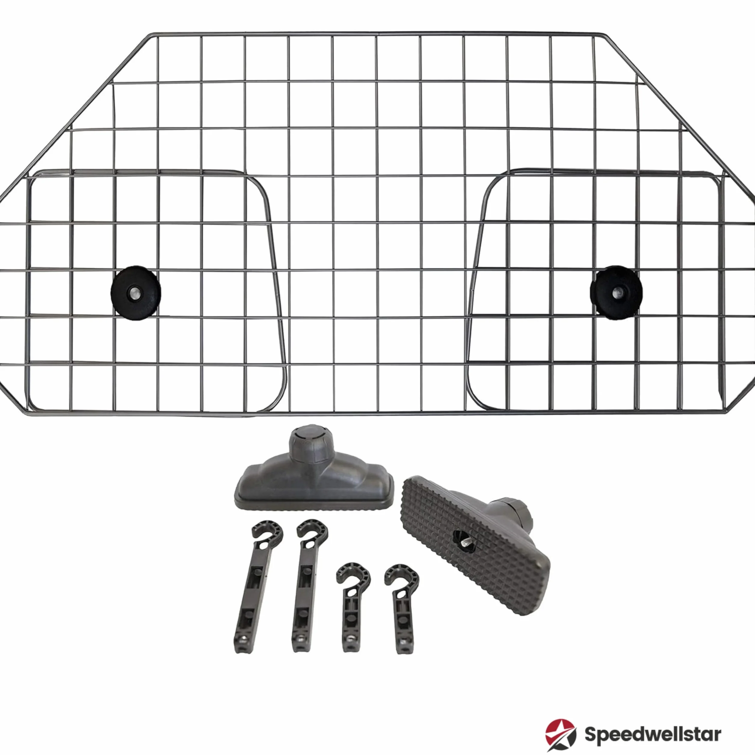 Speedwellstar Grille de Séparation Chien Coffre Voiture Universelle Réglable Barrière Mesh Métal