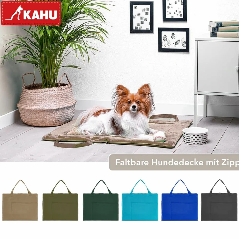 KAHU Tapis pliable pour chien 60 x 80 cm Couverture portable Lit voyage