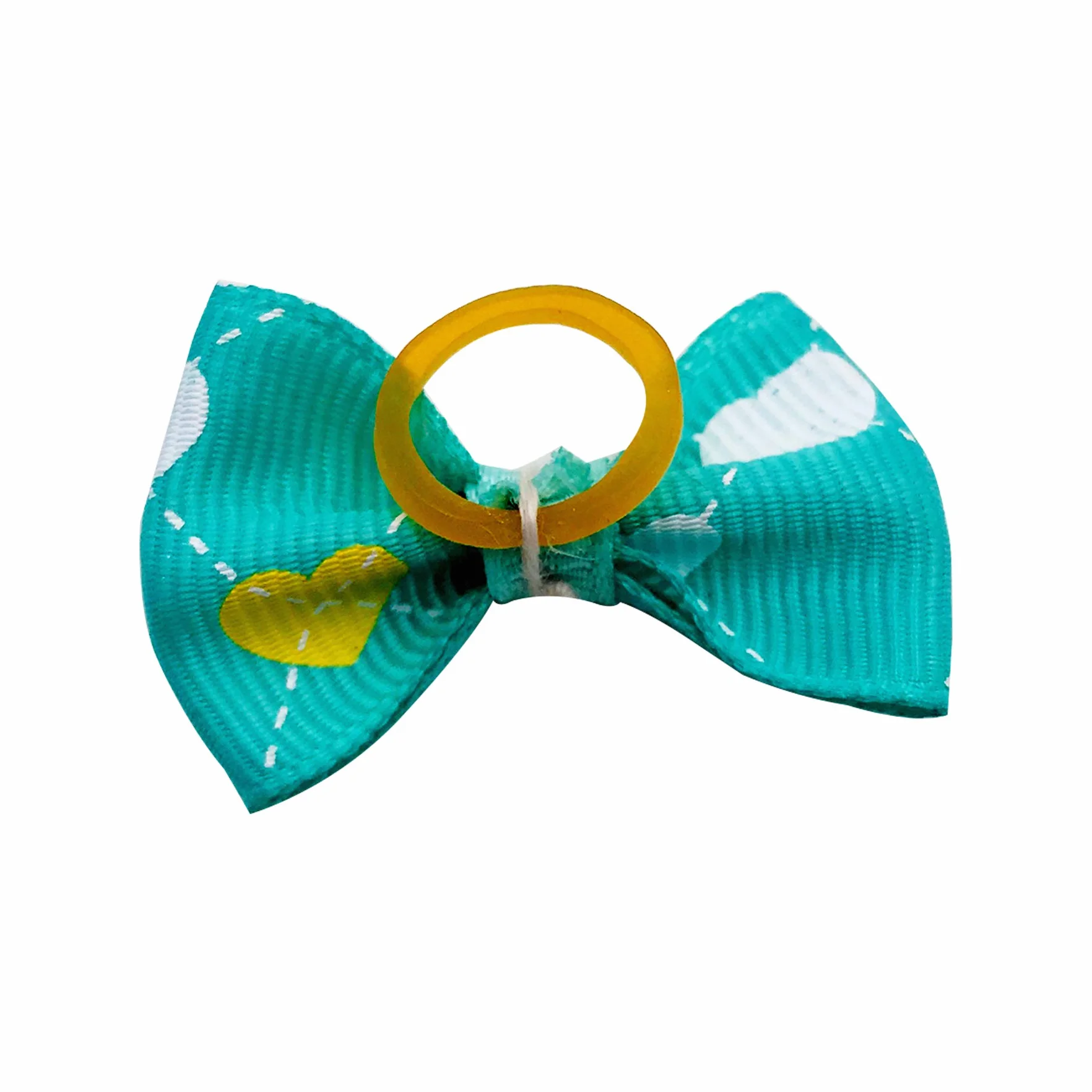 Nœuds pour poils de petit chien avec élastiques en caoutchouc - Accessoires de toilettage pour poils longs