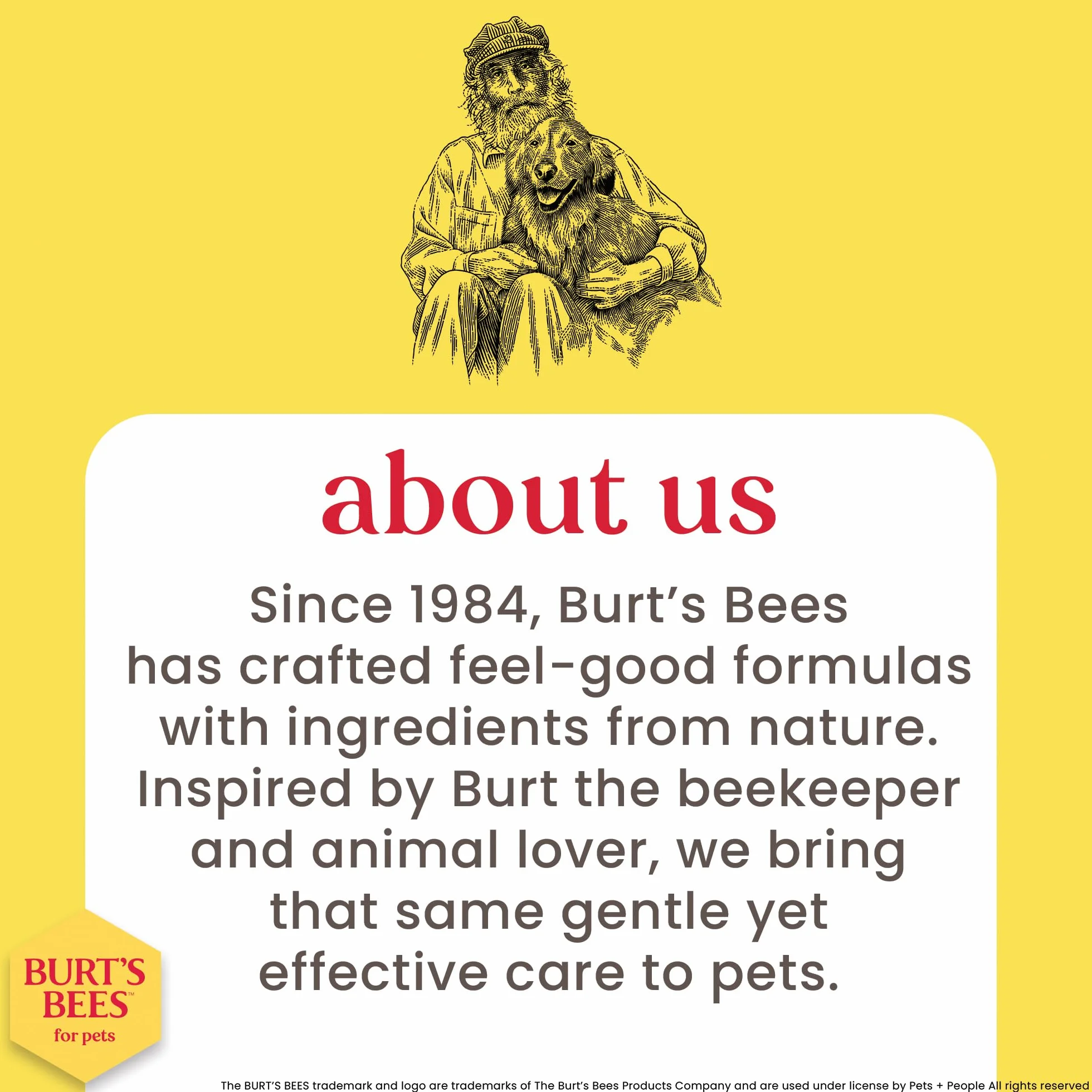 Burt's Bees Shampooing hypoallergénique pour chat Soin naturel