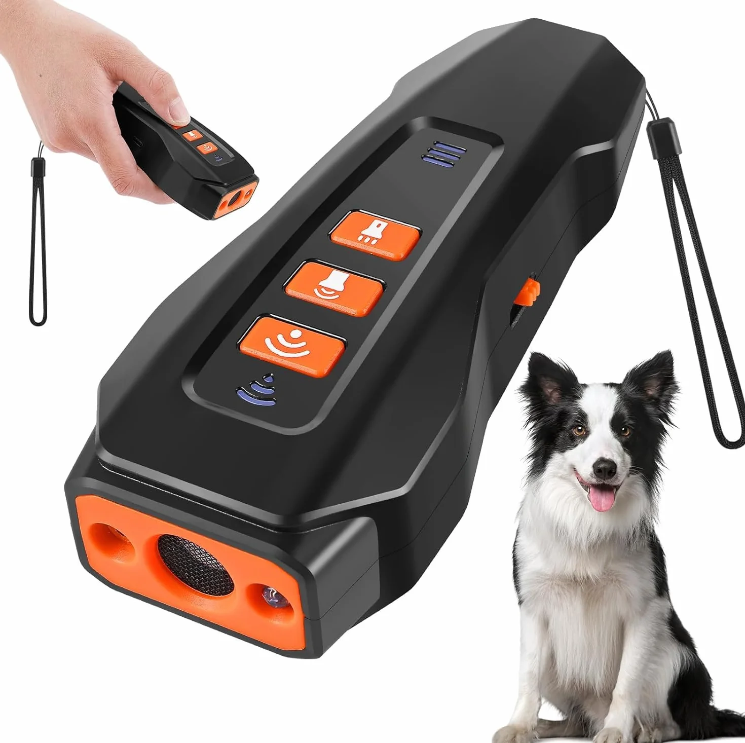 Répulsif à Ultrasons Chien Anti Aboiement Puissant Réglable 3 Fréquences 10M Portée