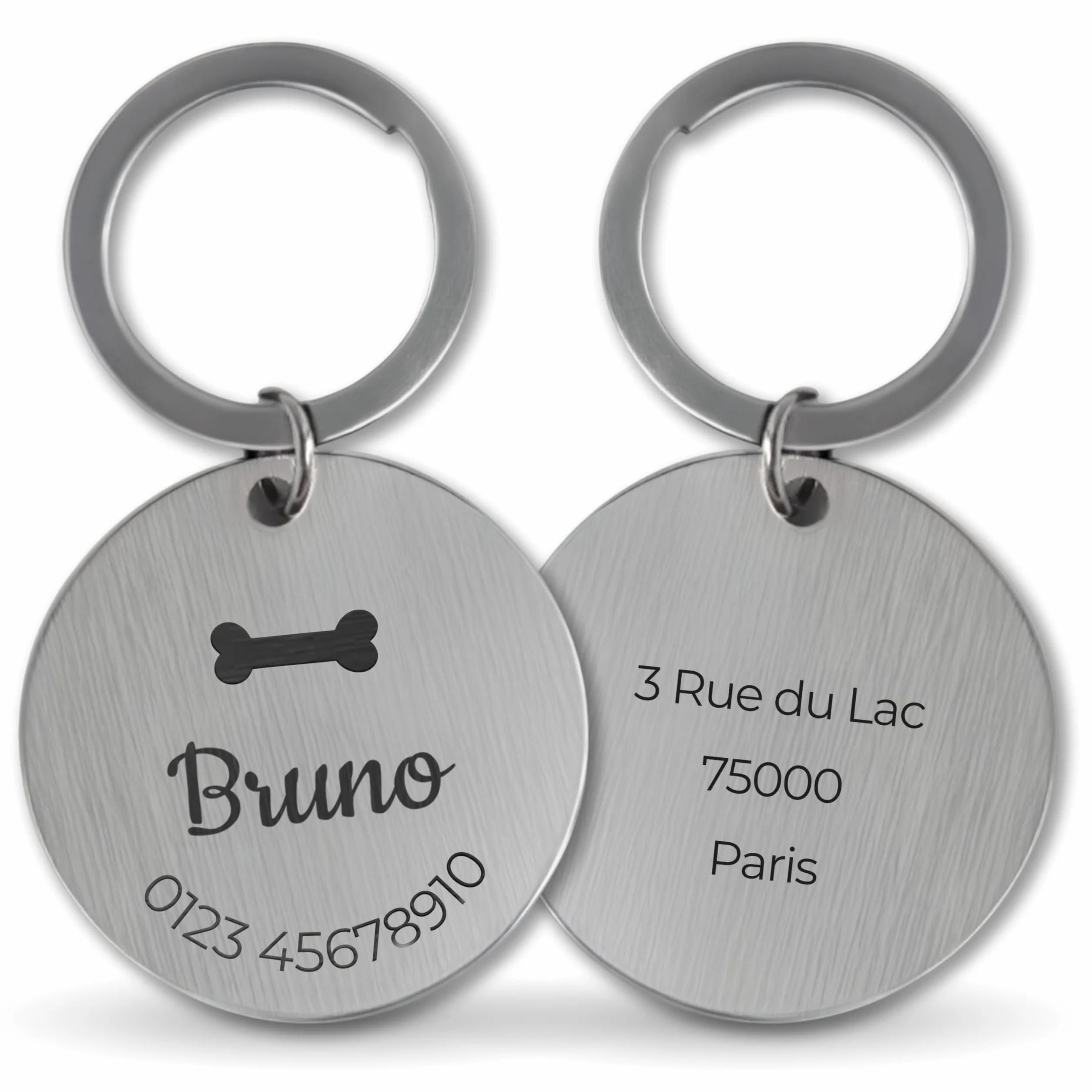 LAUBLUST Médaille pour chien personnalisée avec gravure pour collier - Tailles S, M, L | Cadeau personnalisé avec nom pour chiens et leurs maîtres - Accessoire pour chien | Boîte cadeau incl.