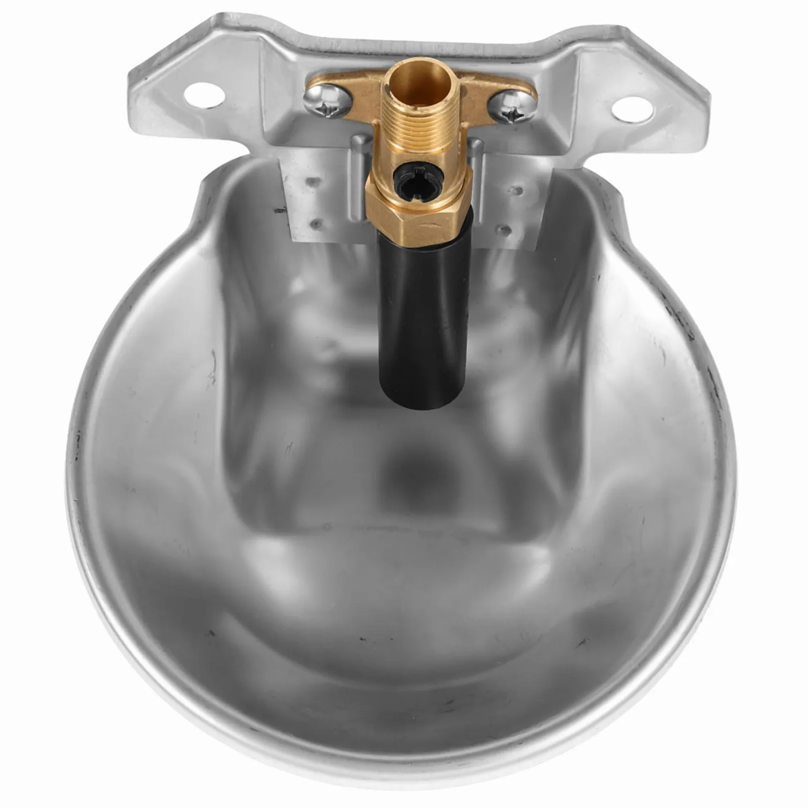 Abreuvoir Automatique Argenté en Bétail Acier Inoxydable | Grand Volume, Bords Arrondis, Usage Ferme et Farmhouse, Alimentation en Eau Continue, Finition sans Rouille