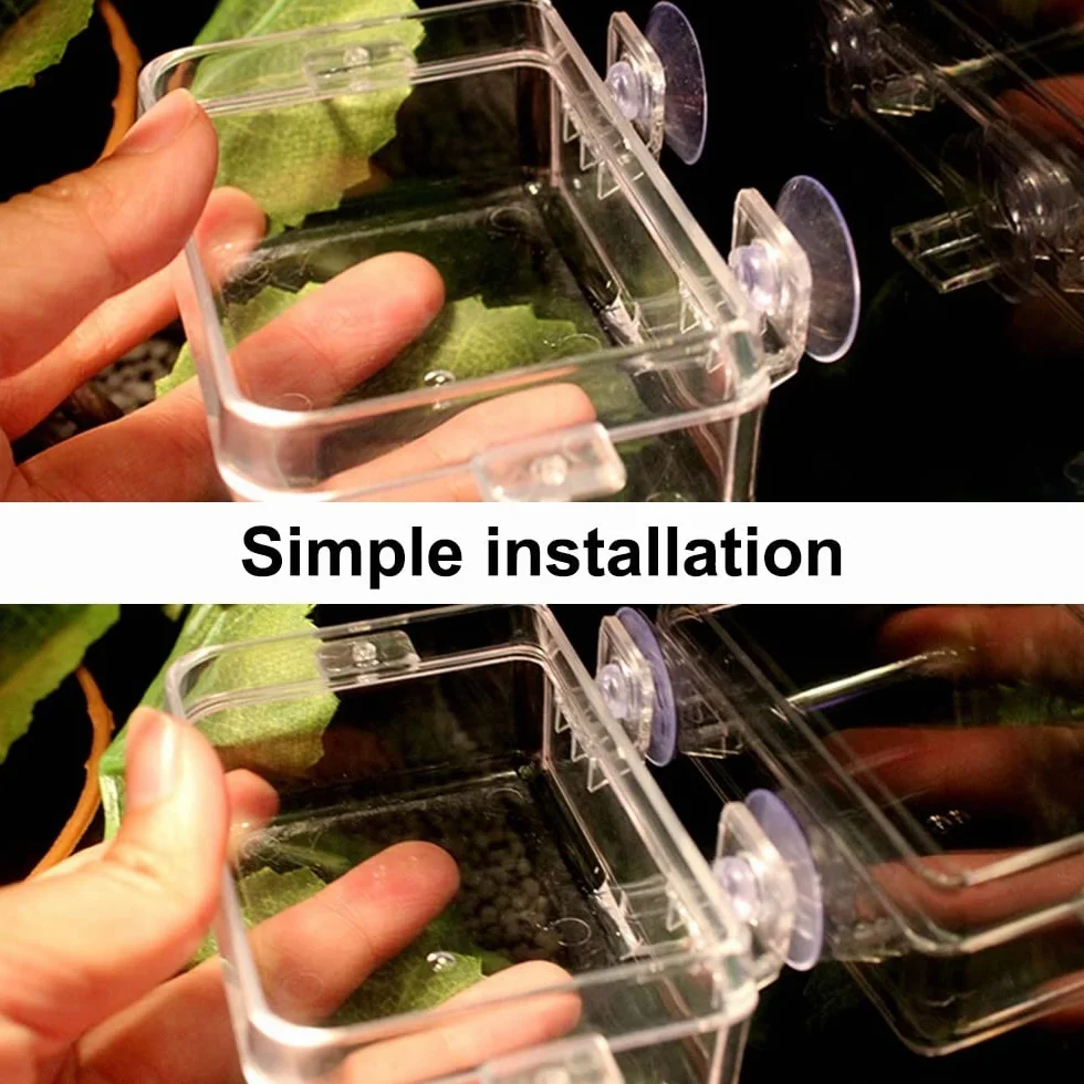 DONGKER Bol Caméléon Mangeoire d'alimentation en Eau pour Reptiles avec Ventouse