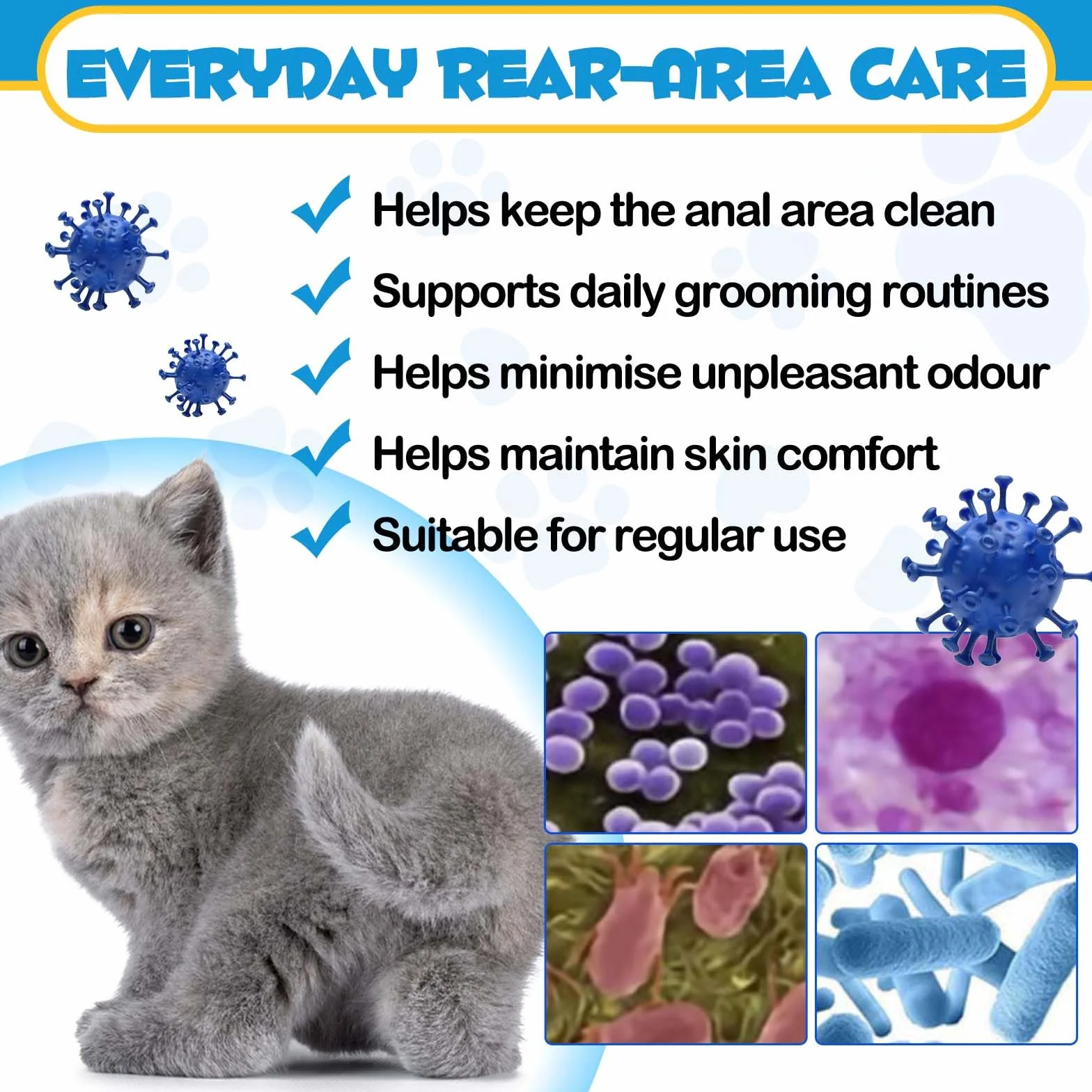 Spray glandes anales chats soulage démangeaisons inflammation douleur anti-odeur