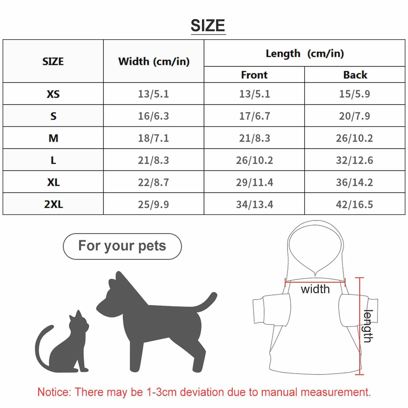 Sweat-Shirt personnalisé pour Chien avec Texte Photo, Pull à Capuche Chiots Chats Cadeaux