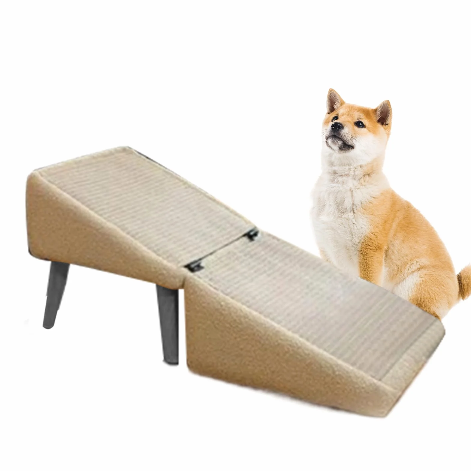 Dog Ramp for Bed 30x30x35cm Rampe Chien Canapé Feandre-a Escalier pour Chie-n Escalier pour Chie-n Marchepied Anti-Dérapant pour Véhicule, Échelle Tabouret pour Petit Chien