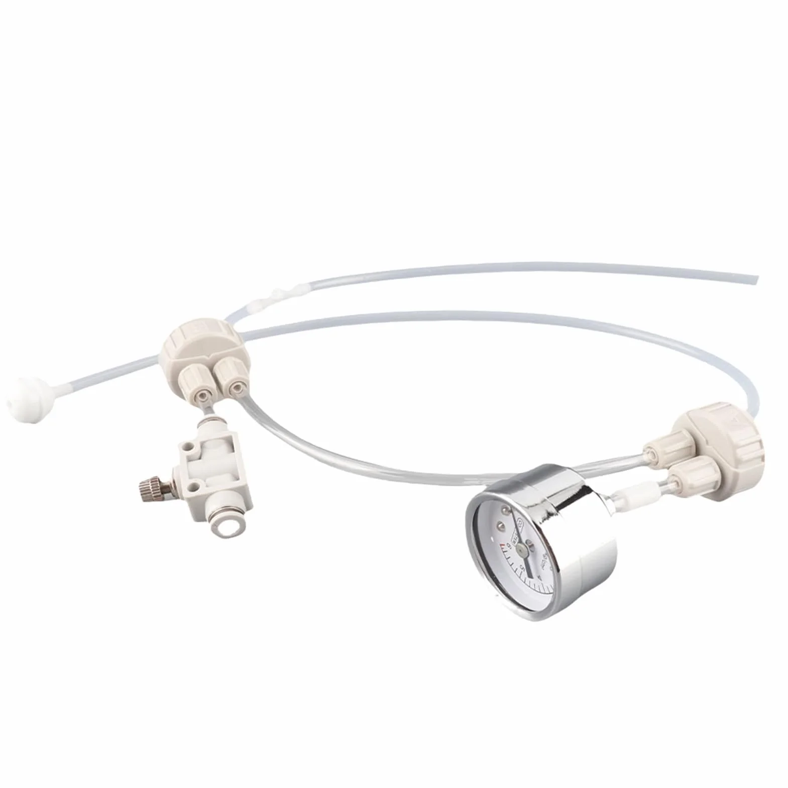 Kit Système Générateur CO2 avec Manomètre DIY Aquarium Plante Bouchon Bouteille Valve Tube Pro