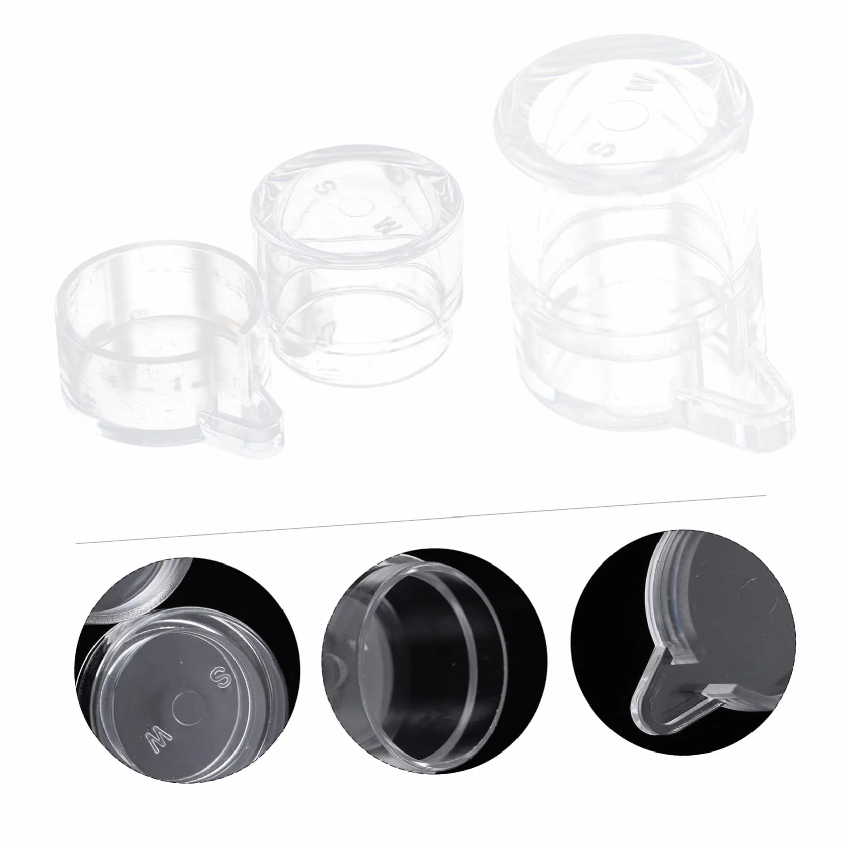 Kisangel 2 Pièces Alimentation pour Fourmis Acrylique Mangeoire et Récipient d'Eau Transparent