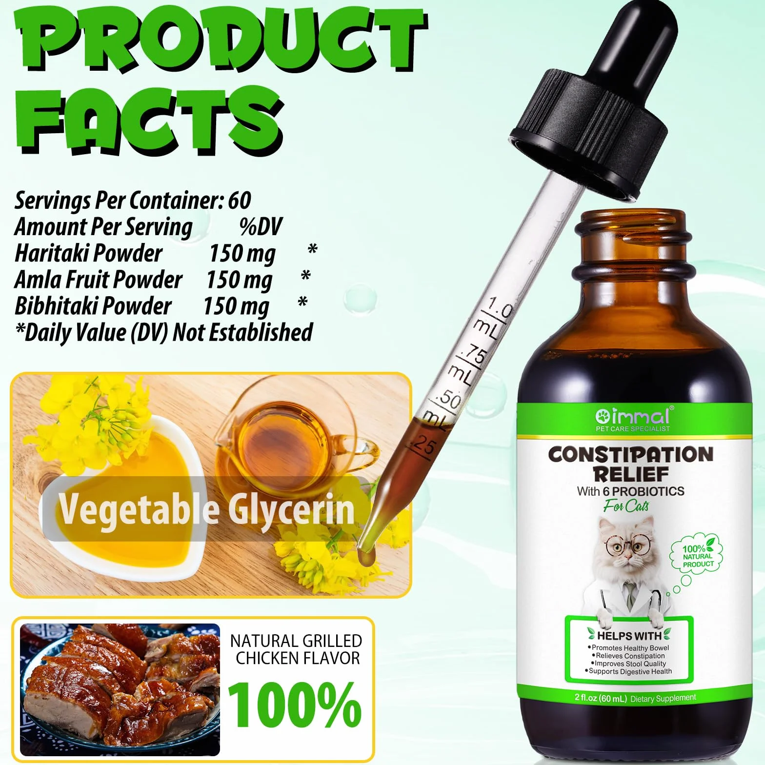 Soulagement Constipation Chats 60Ml Santé Digestive
